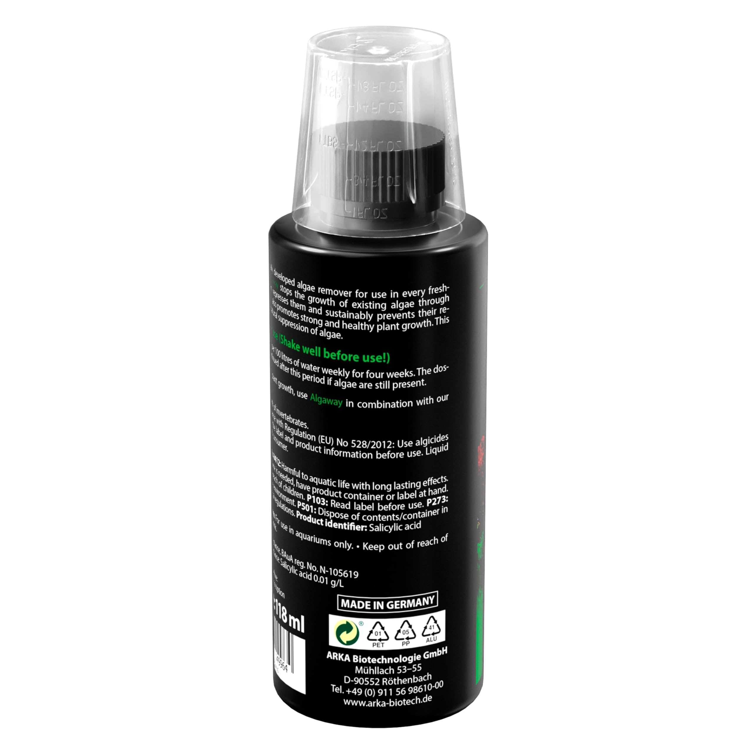 ARKA Aquarium Algae Remover - Eliminates Green, Hair & Spot Algae | 118ml Liquid 3