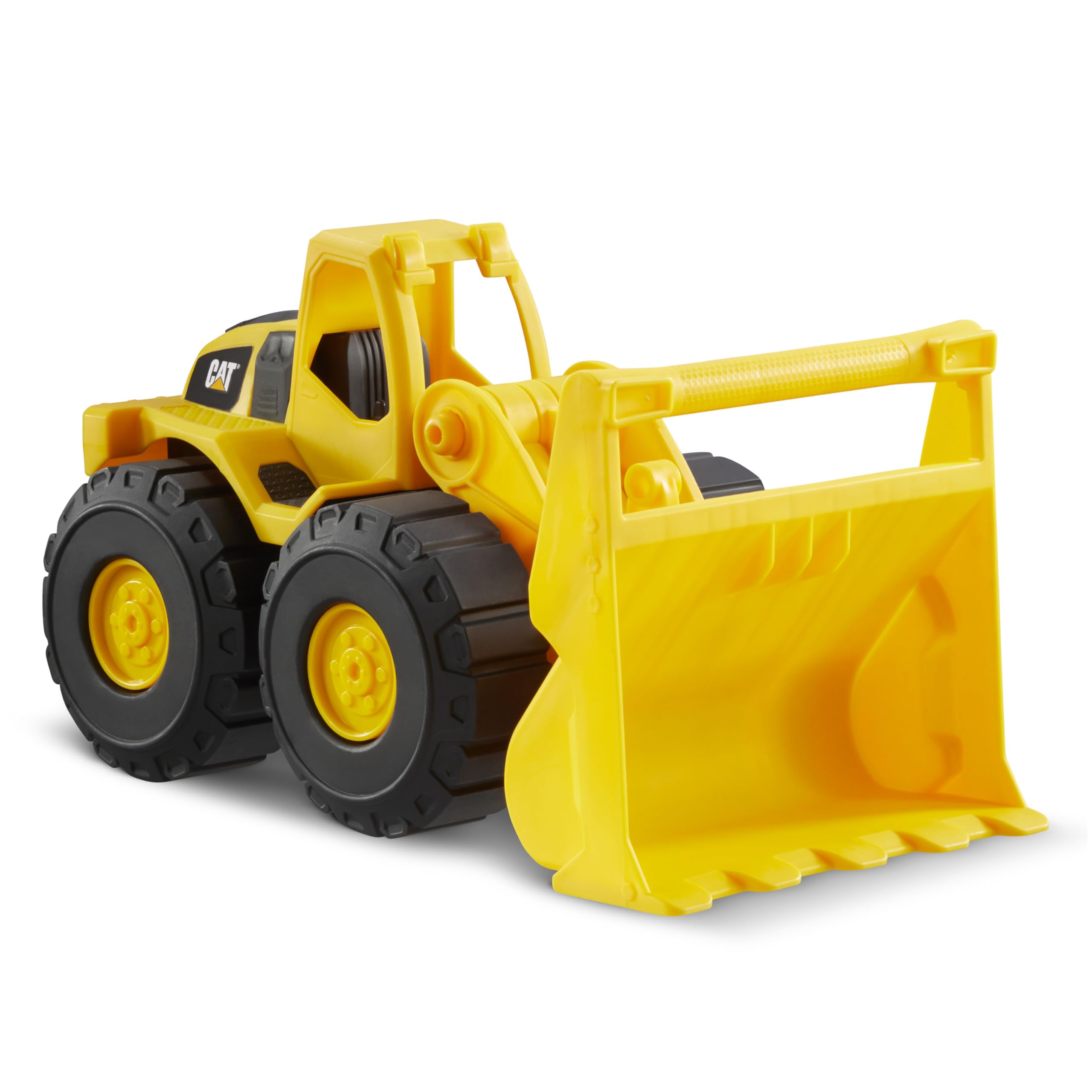CAT Front Loader Toy - 10 Inch, Yellow, Ages 2-6 | Kid-Powered Mobility 1