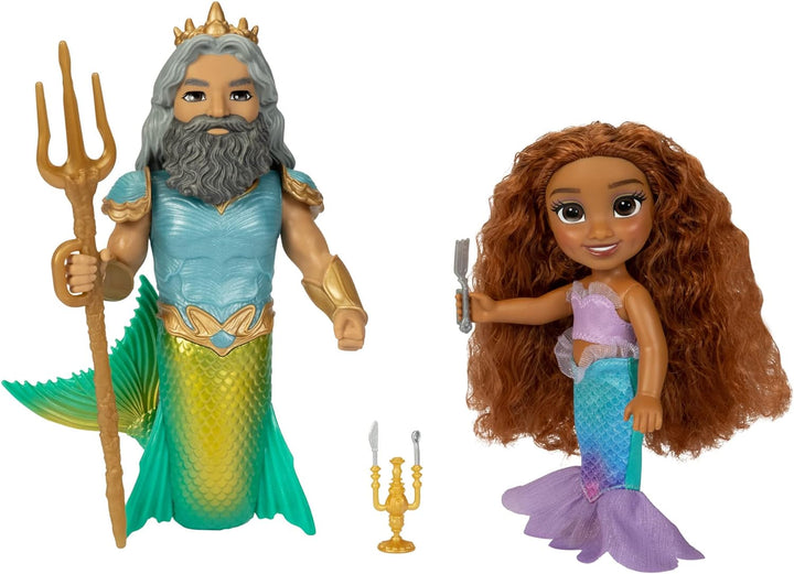 Disney The Little Mermaid Ariel and King Triton Doll Gift Set (227361)