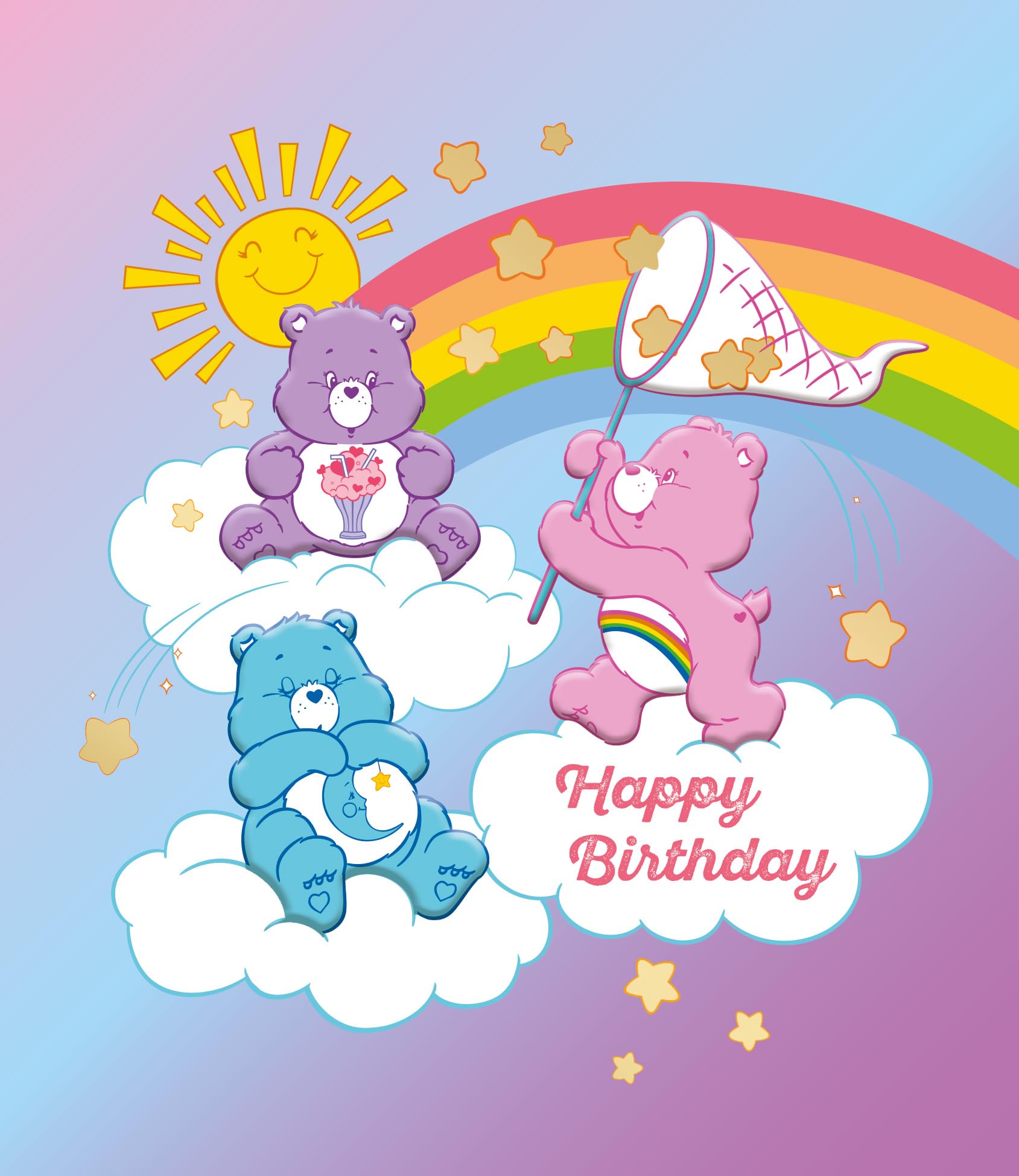 Danilo Promotions LTD Care Bears Birthday Card | A5 Size | Multi Color 1