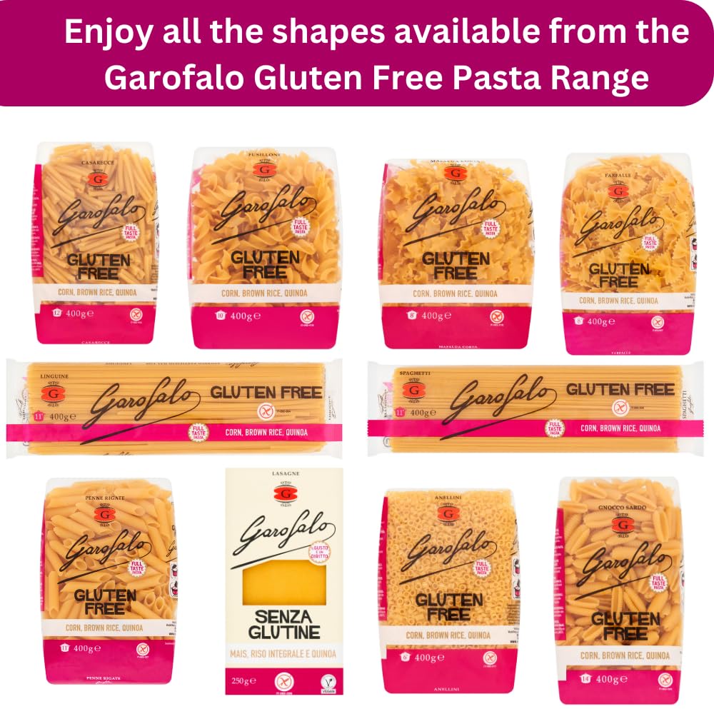 Garofalo Gluten Free Lasagne Sheets, 400g - Vegan & Coeliac-Safe Baking Pasta