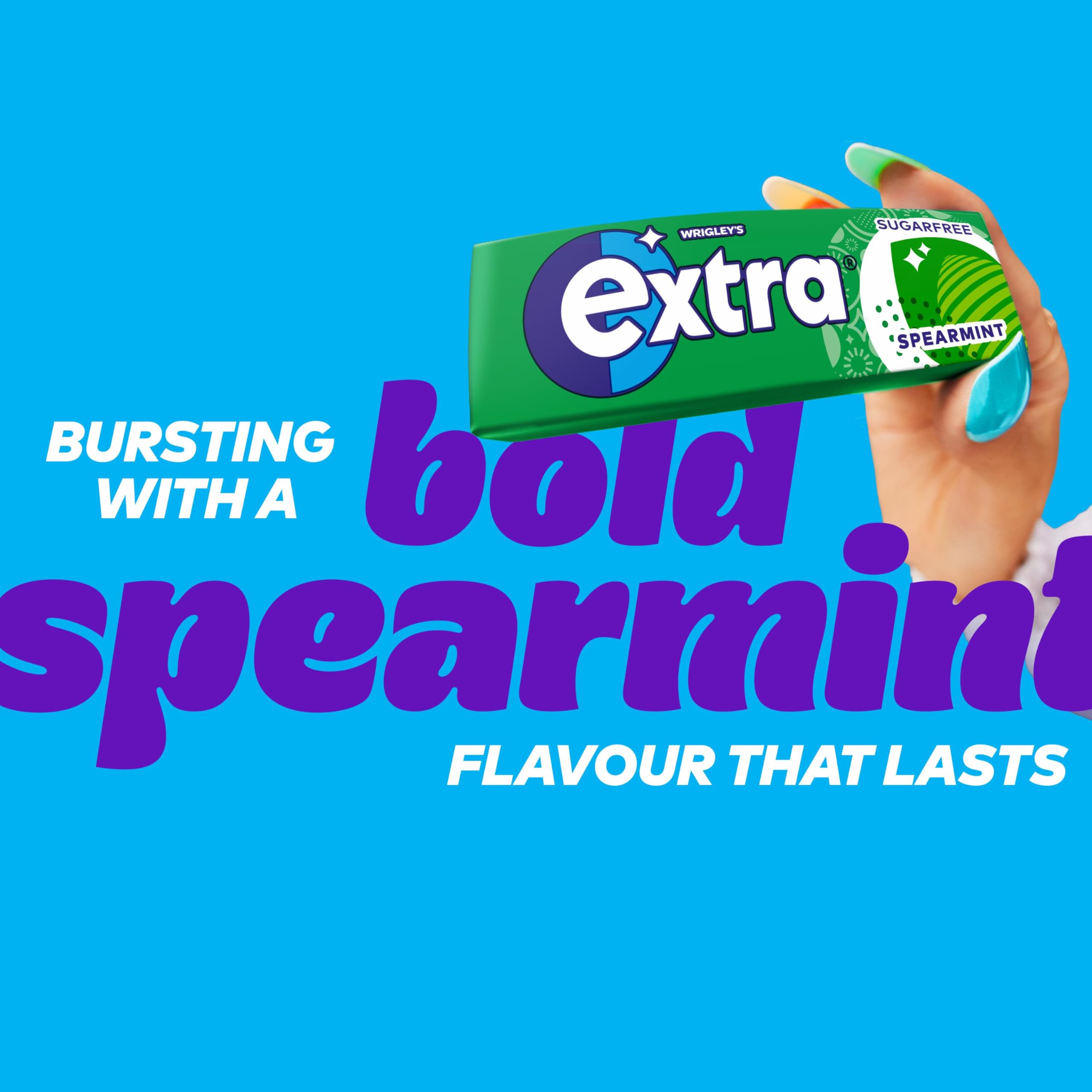 WRIGLEY'S EXTRA Spearmint Chewing Gum - Sugar-Free, 5 x 10 Pieces (50 Count) 2