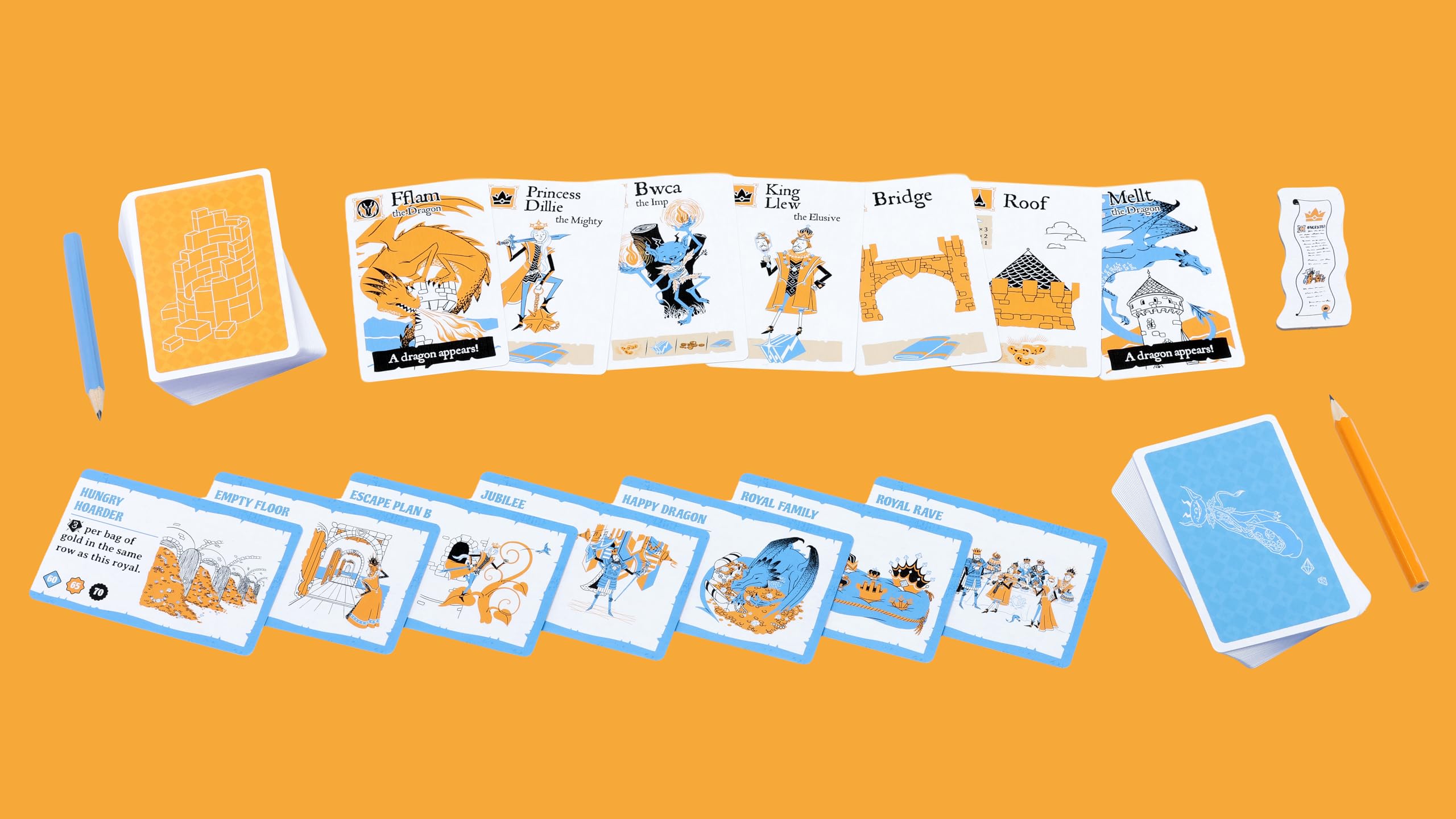 Osprey Games Flip Pick Towers Board Game | 1-6 Players | Ages 9+ | Draw & Roll Game 3
