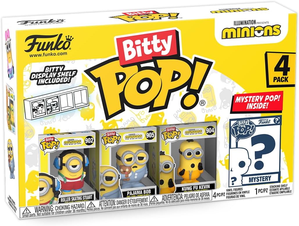 Funko Minions Bitty POP! Mystery Mini Figures 4-Pack (73037)