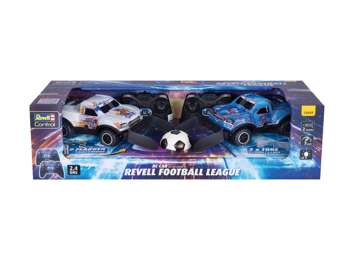 Revell Control Football League RC Car Set - 2 Cars, 17 cm, 6+