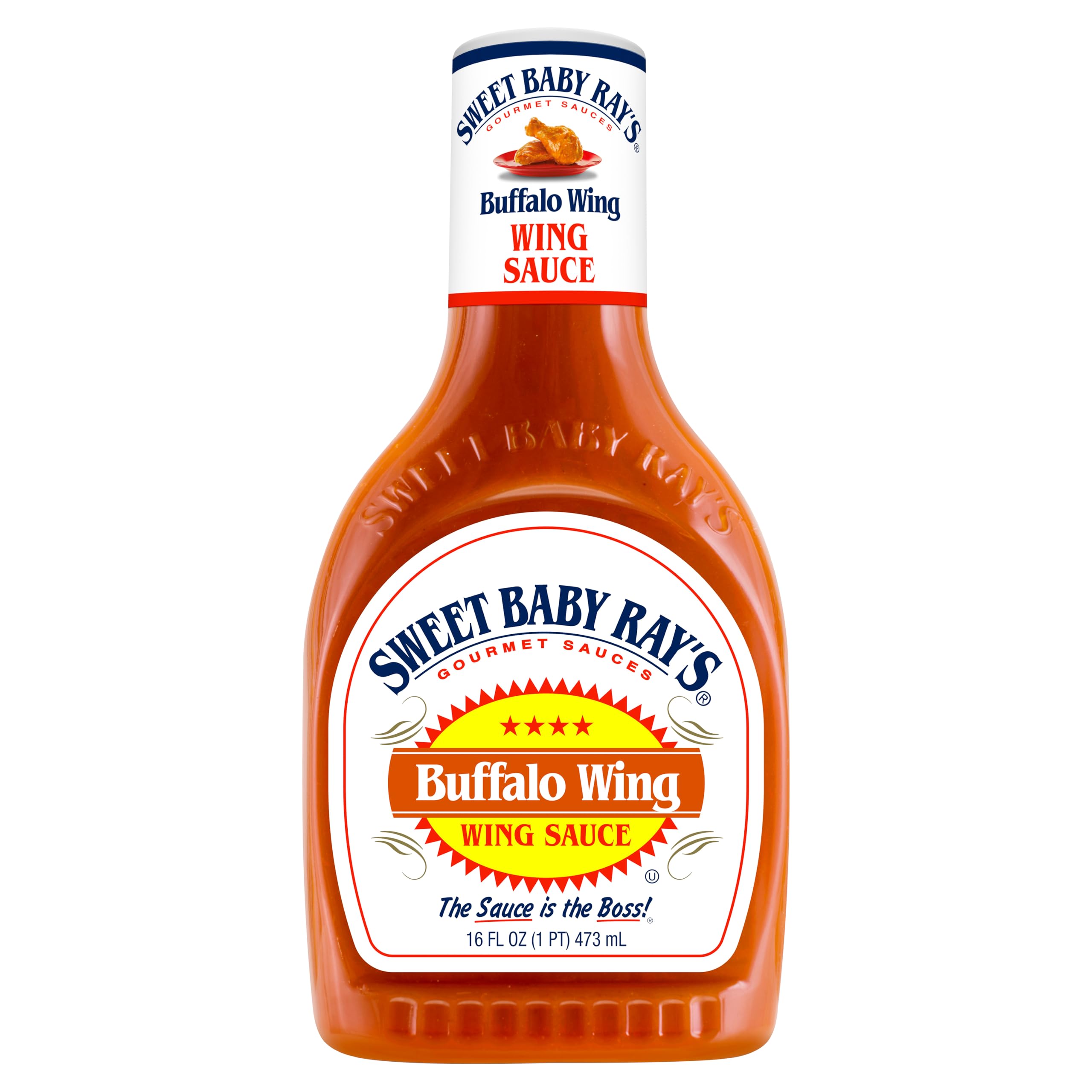 Sweet Baby Ray's Buffalo Wing Sauce - Bold & Spicy Flavor | 489g Gluten Free Bottle