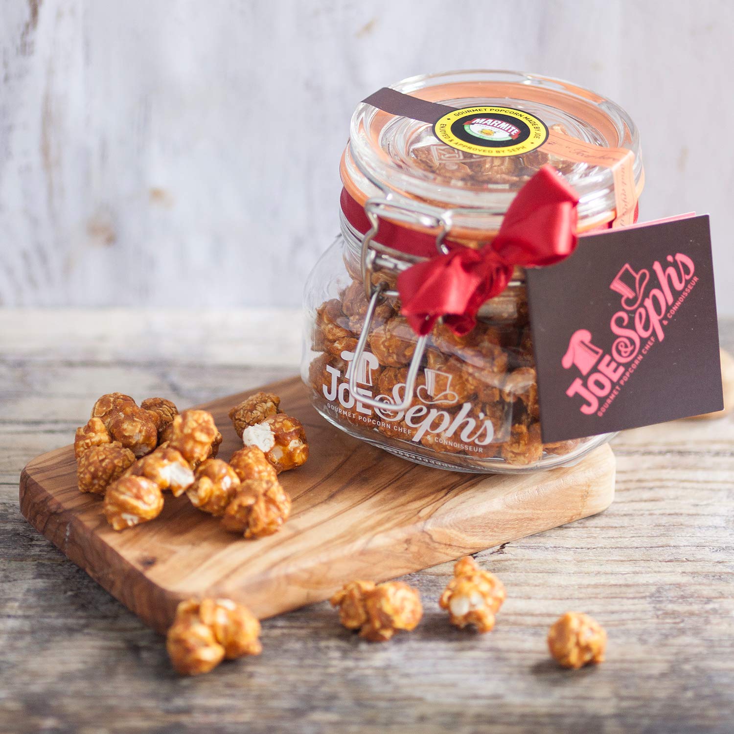 Joe & Seph's Kilner Jar of Marmite Popcorn 0.5L - Handmade Gourmet Snack Gift 4