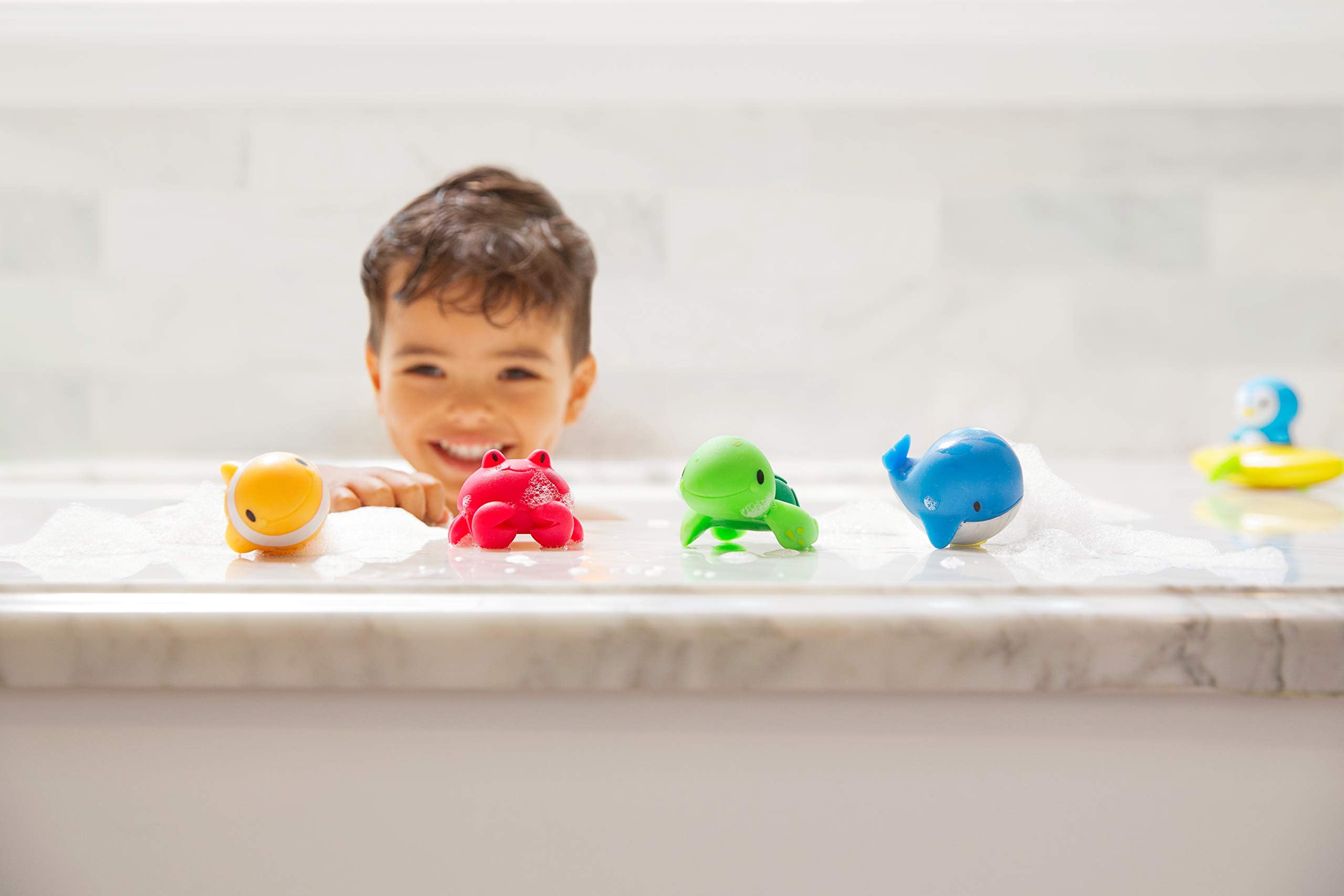 Munchkin Floating Ocean Animal Rubber Bath Squirt Toys - 8 Pack for Baby 2