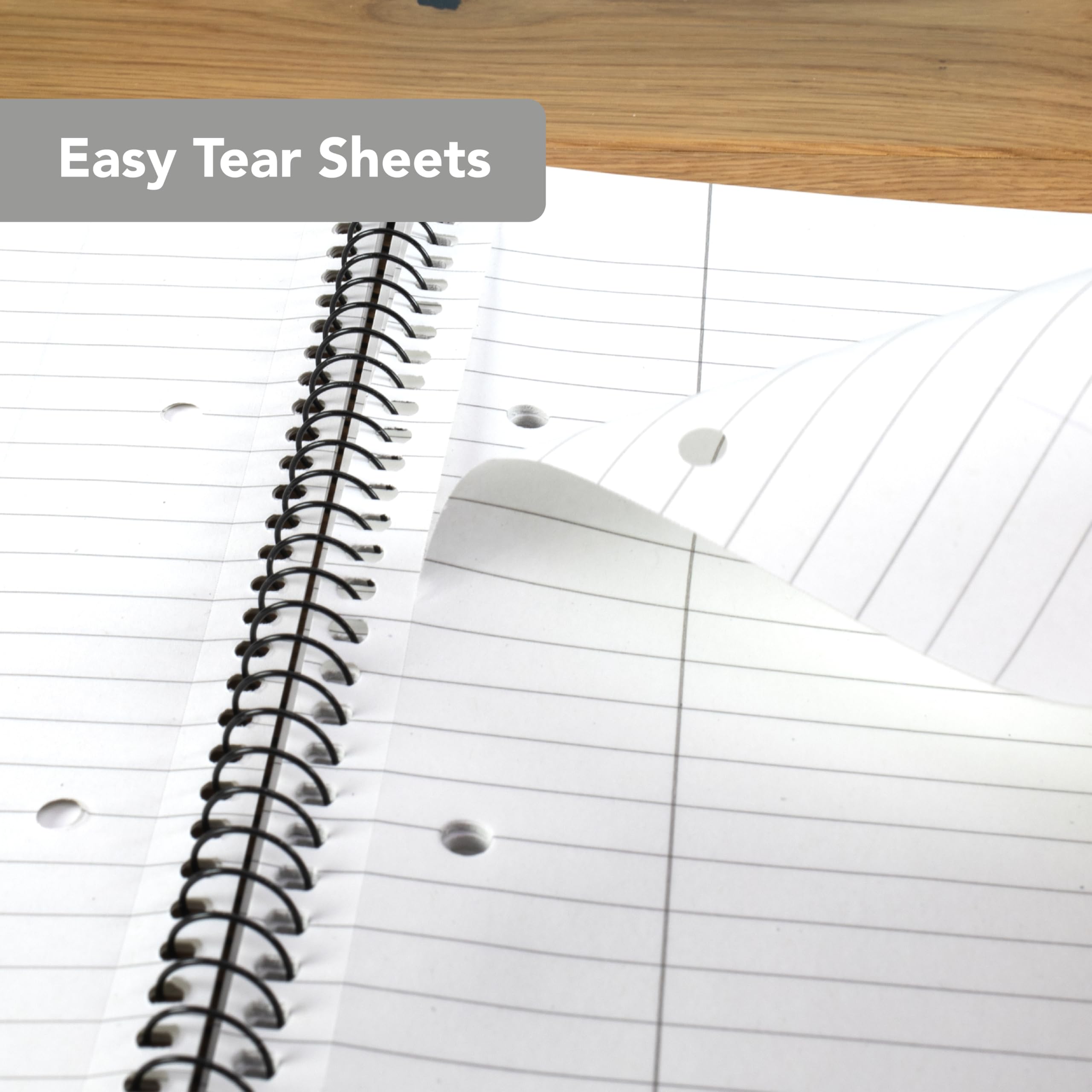 SUMMIT Jotter A5 Notebook - 80 Sheets, 160 Page, 8mm Ruled with Margin | Pack of 5 Grey 3