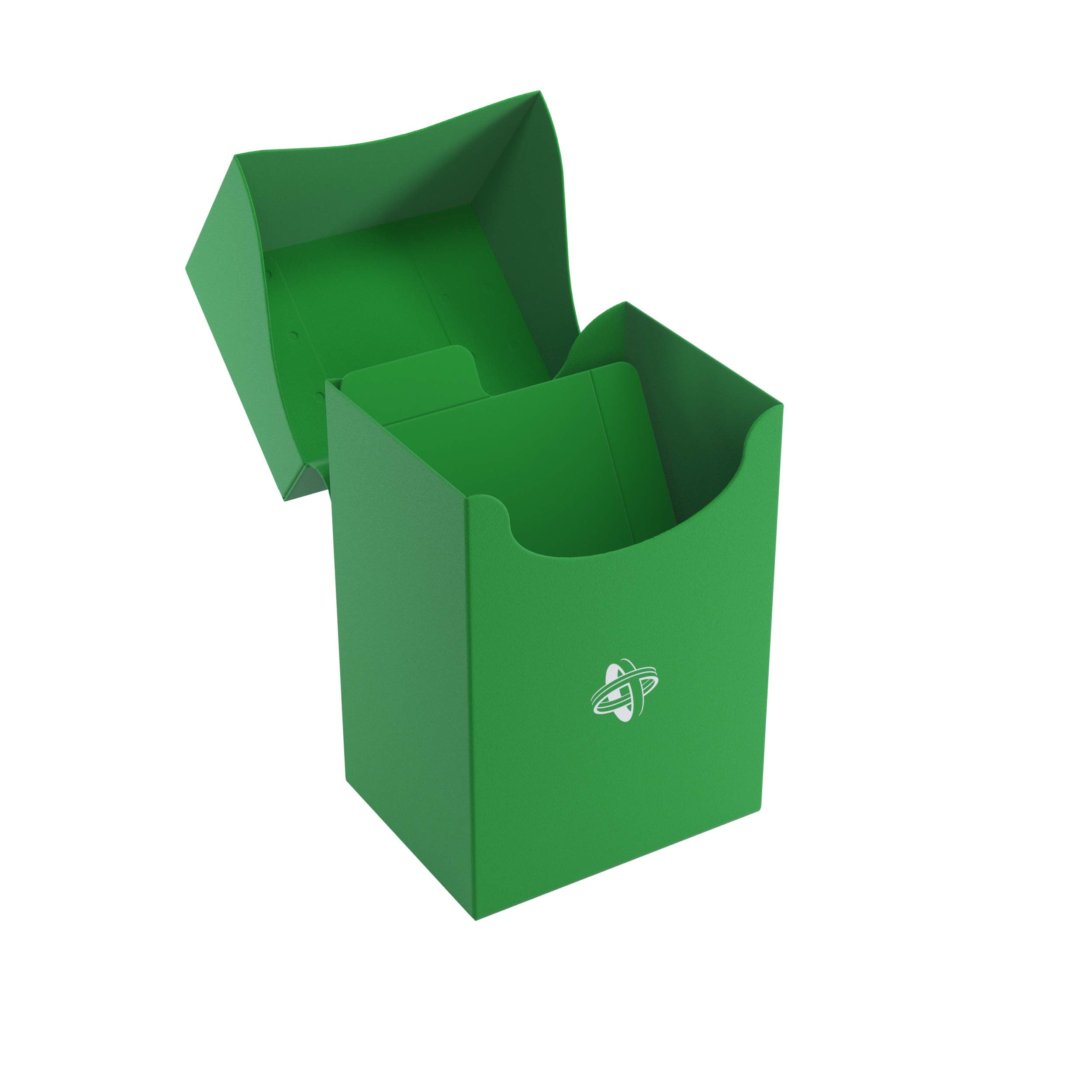 Gamegenic 80-Card Deck Holder - Green | Self-Locking Lid | Cobra Neck Technology | Includes Divider 3