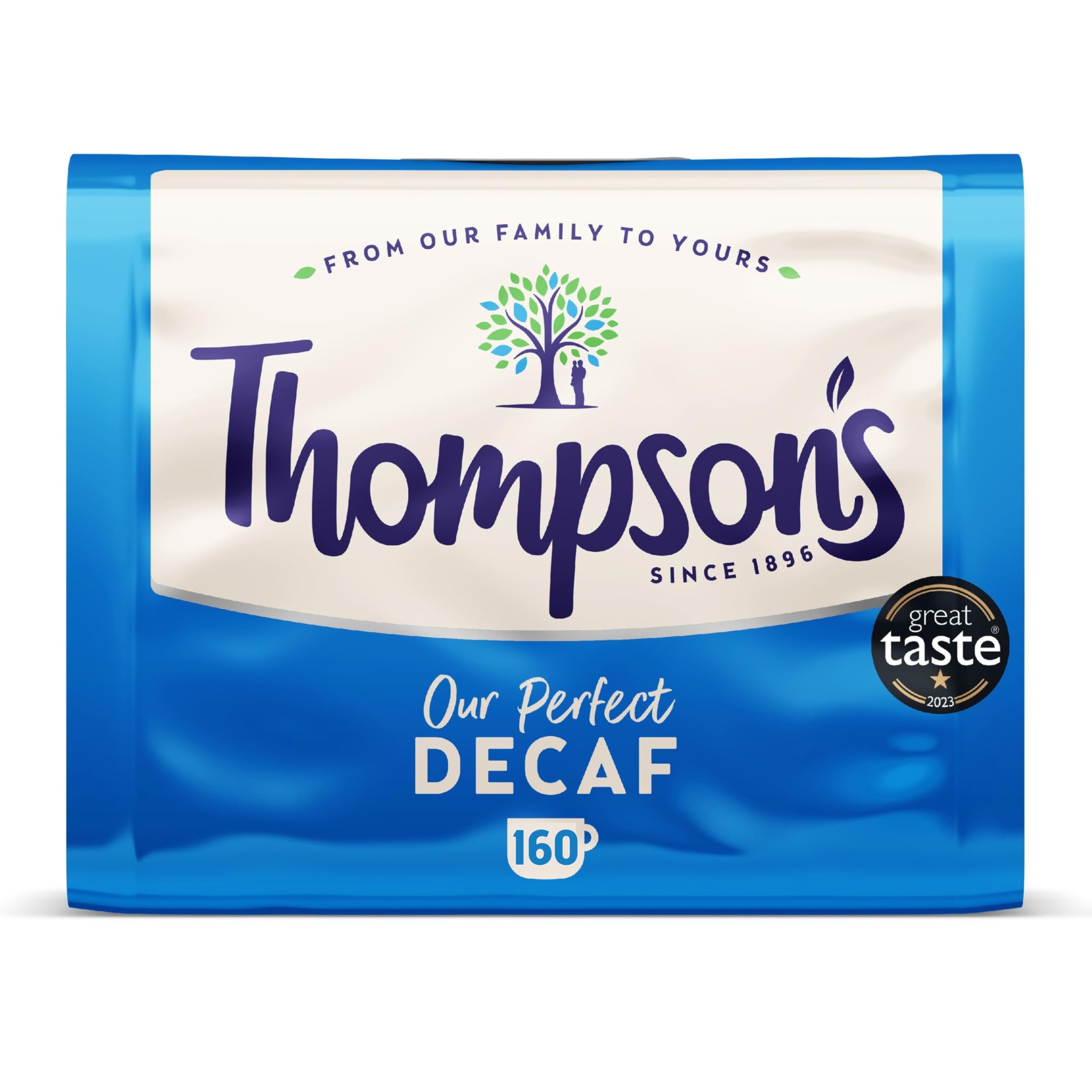 Thompson's Decaffeinated Black Tea Bags - 160 Pack (500g)