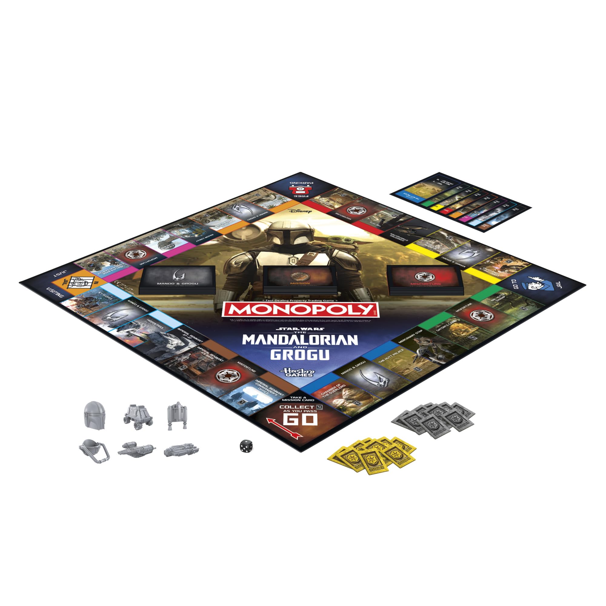 Monopoly: Star Wars The Mandalorian and Grogu Edition Board Game | Family Strategy Game | 2-6 Players | Ages 8+ 3