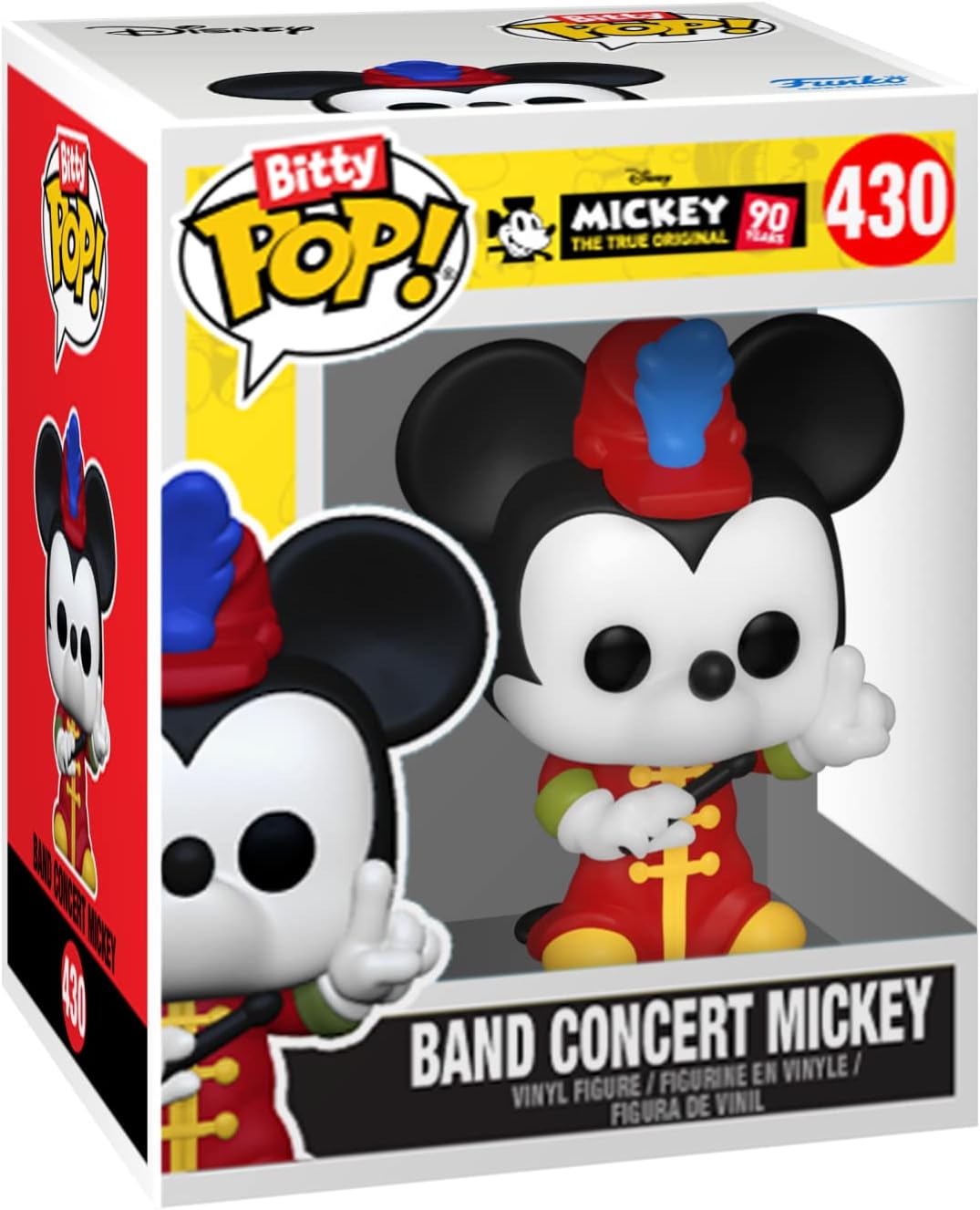 Funko Bitty POP! Disney - Mickey Mouse, Minnie Mouse (Pink Dress), Pluto, and Mystery Figure 4-Pack Vinyl Figures