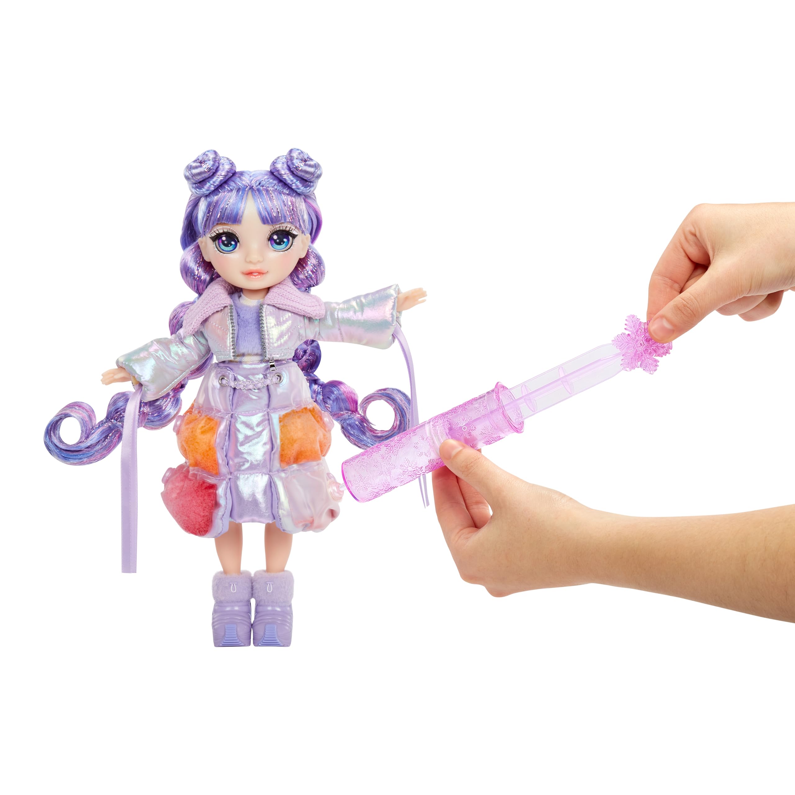 Rainbow High Violet (Purple) Fashion Doll - 28 cm | Magical Snow Feature | Includes Snowman Kit | Ages 4-12 4