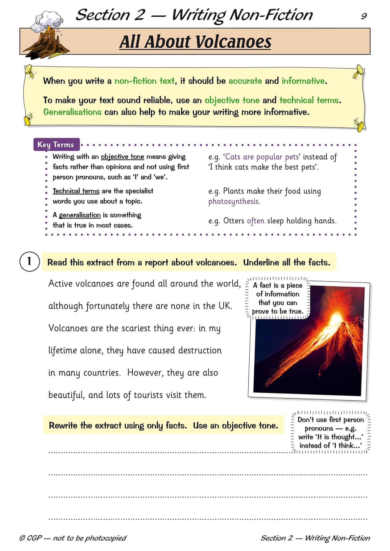 CGP Books Year 6 Writing Targeted Question Book - Ages 10-11 | Paperback | 48 Pages 2