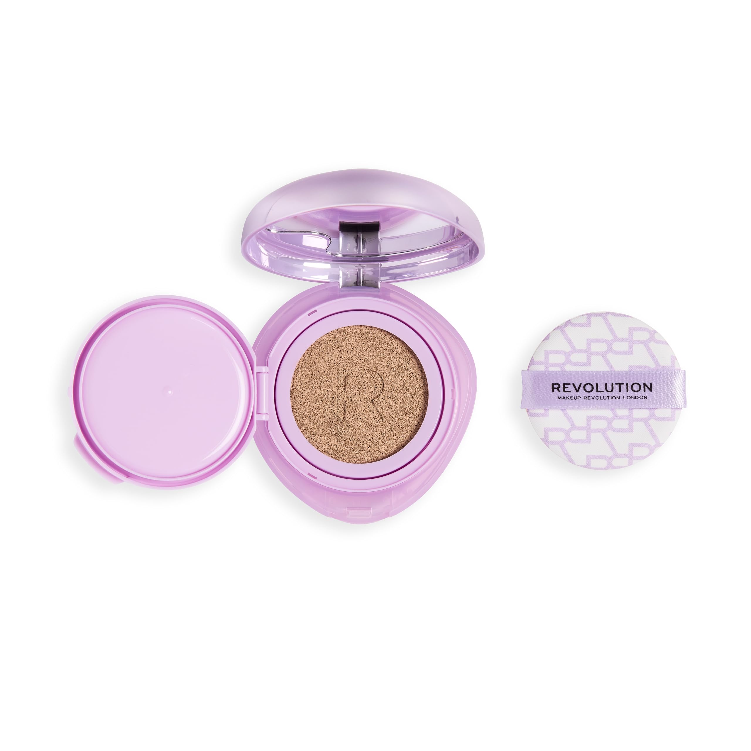 Revolution Beauty London Superdewy Cushion Foundation - Buildable Coverage | Hydrating | Light Cool 2