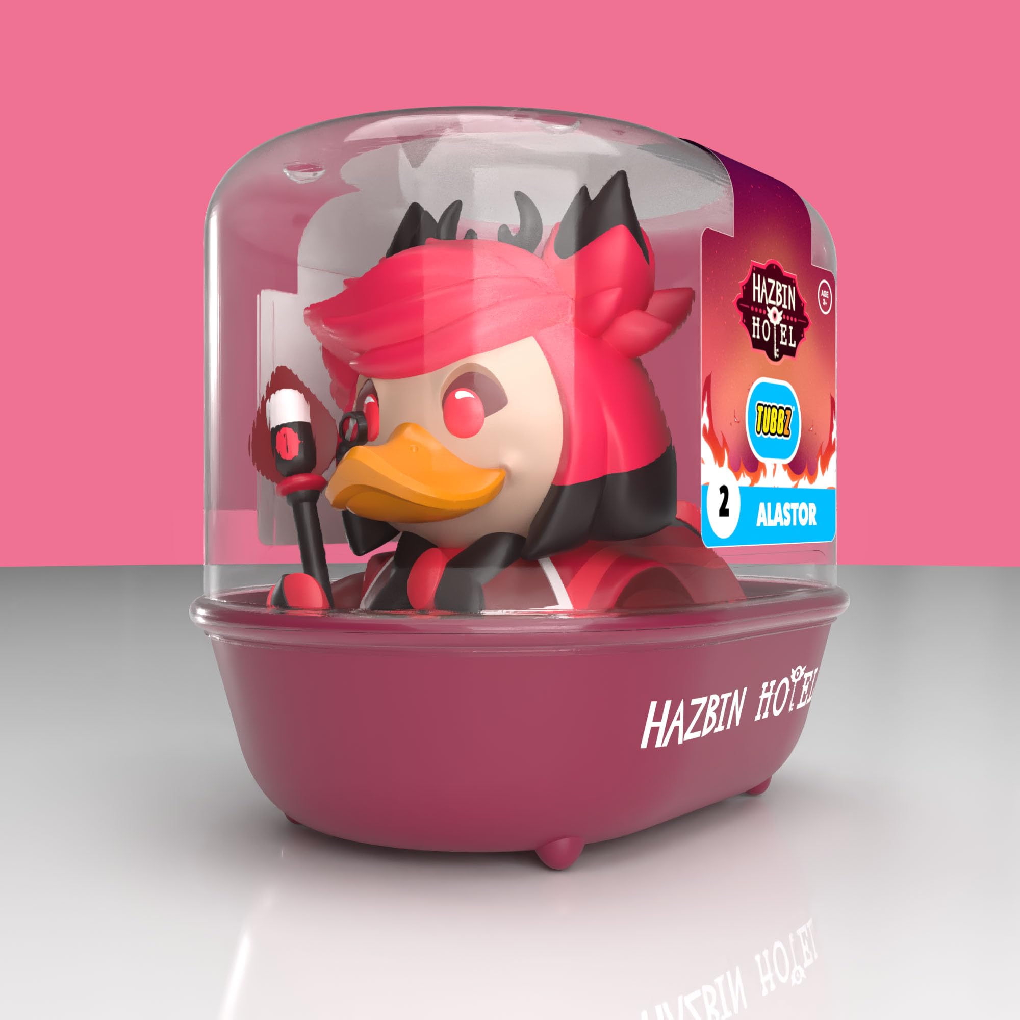 TUBBZ First Edition: Hazbin Hotel - Alastor Cosplaying Rubber Duck Vinyl Figure 4