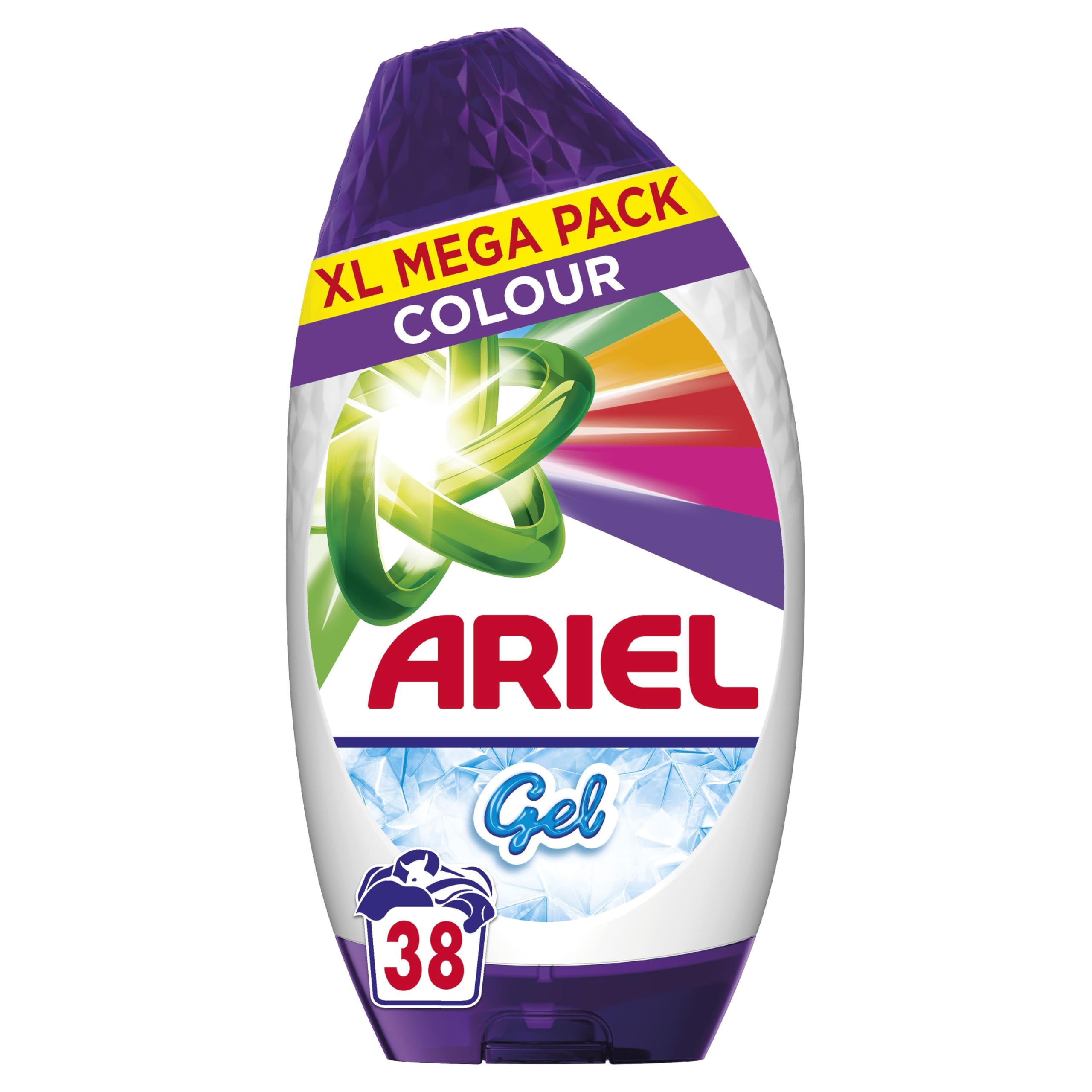 Ariel Washing Liquid Laundry Detergent Gel - Brilliant Stain Removal, 38 Washes, Colour Safe