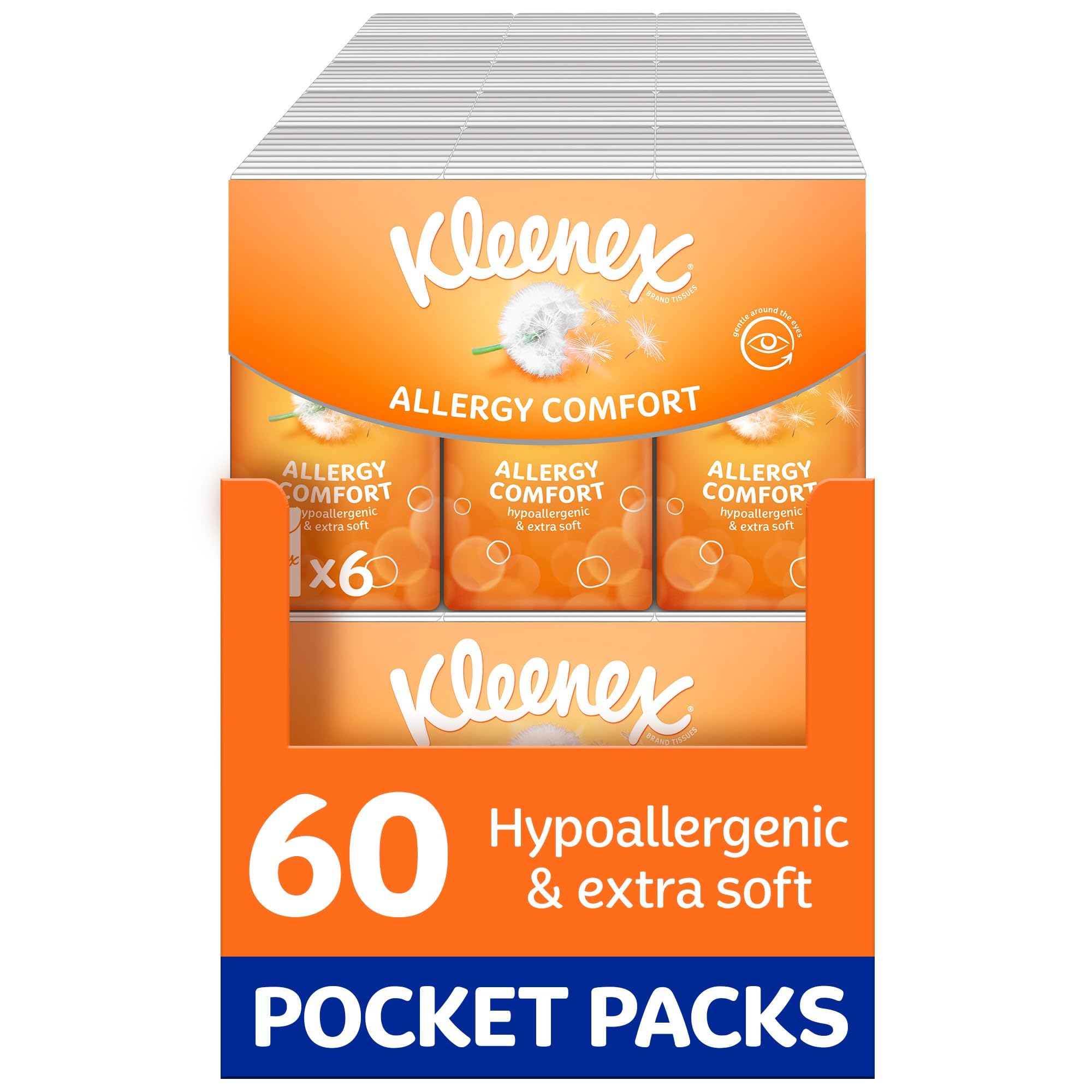 Kleenex - Allergy Comfort Pocket Pack Tissues (9 Count x 6 Packs) 1