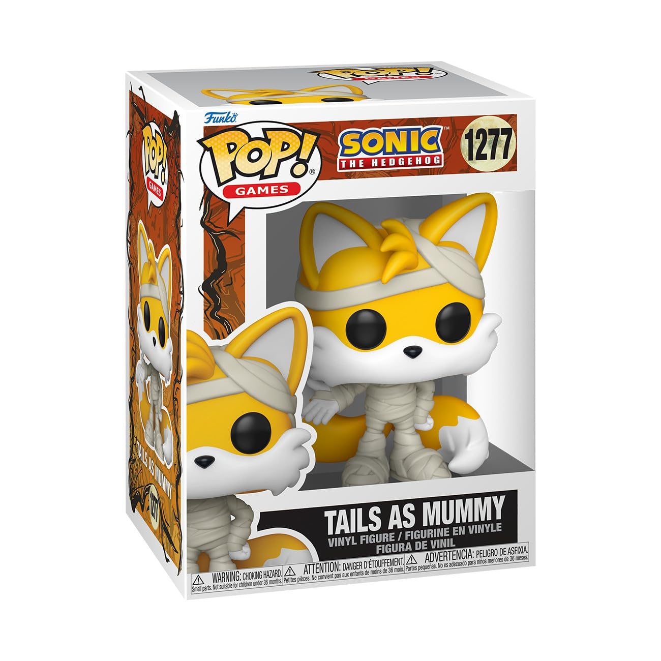 Funko POP! Games: Sonic the Hedgehog - Tails as Mummy Vinyl Figure | Approx. 3.75 inches | Ages 3+