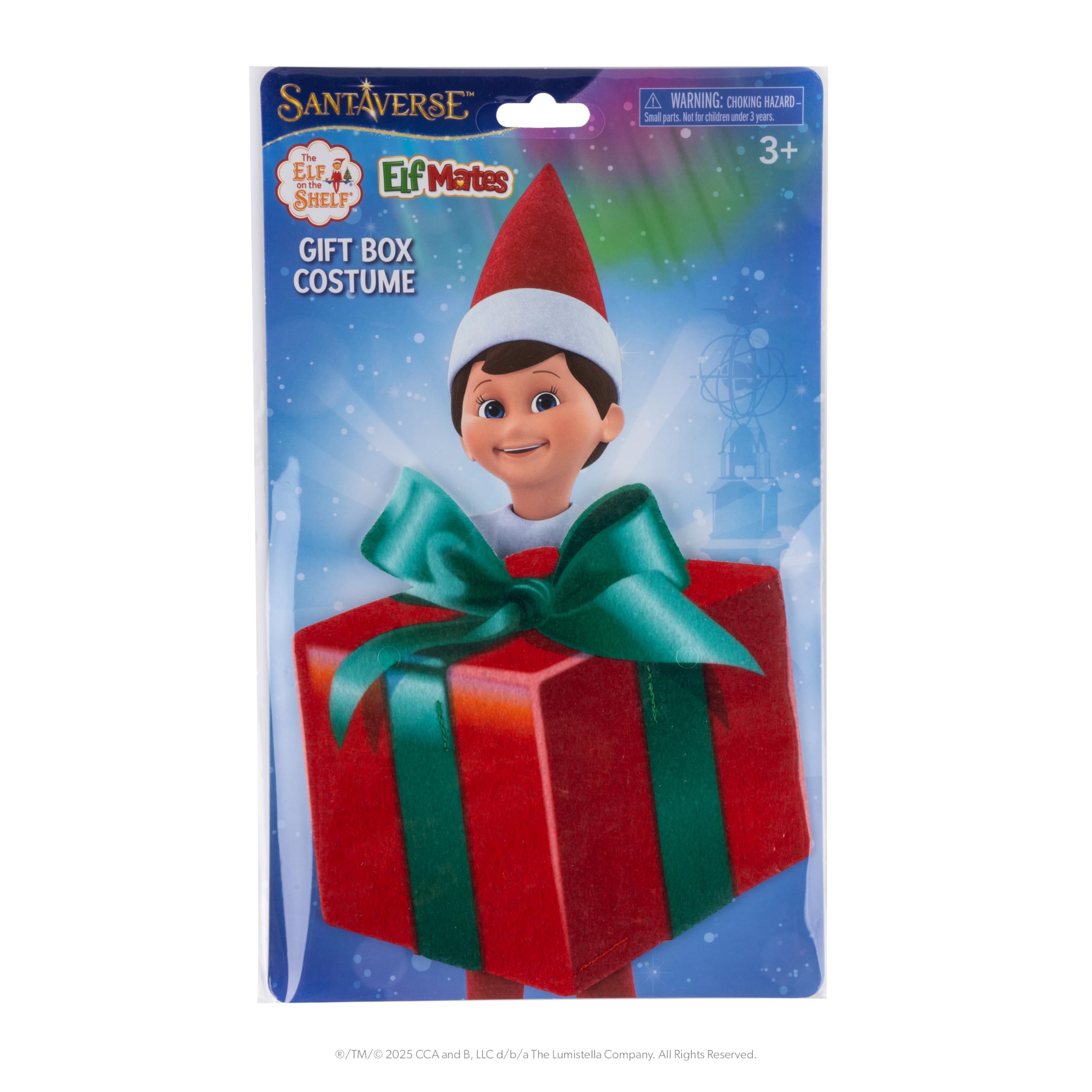 The Elf on the Shelf Elf Mates Costume - Felt Gift Box Accessory for 3+