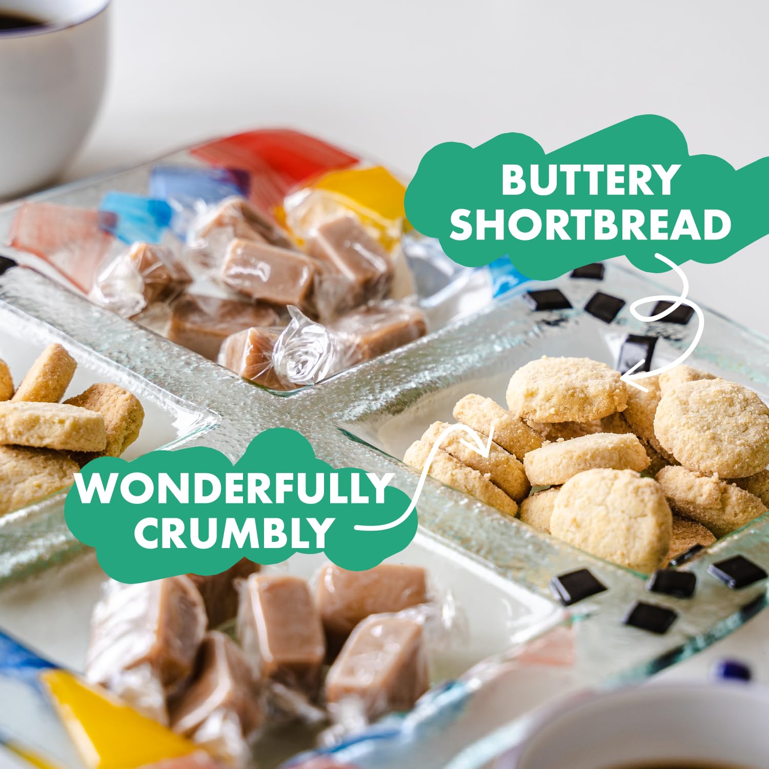 Josh & Jim's Fudge & Shortbread Gift Box - Traditional British Recipe Clotted Cream Fudge | 280g 3