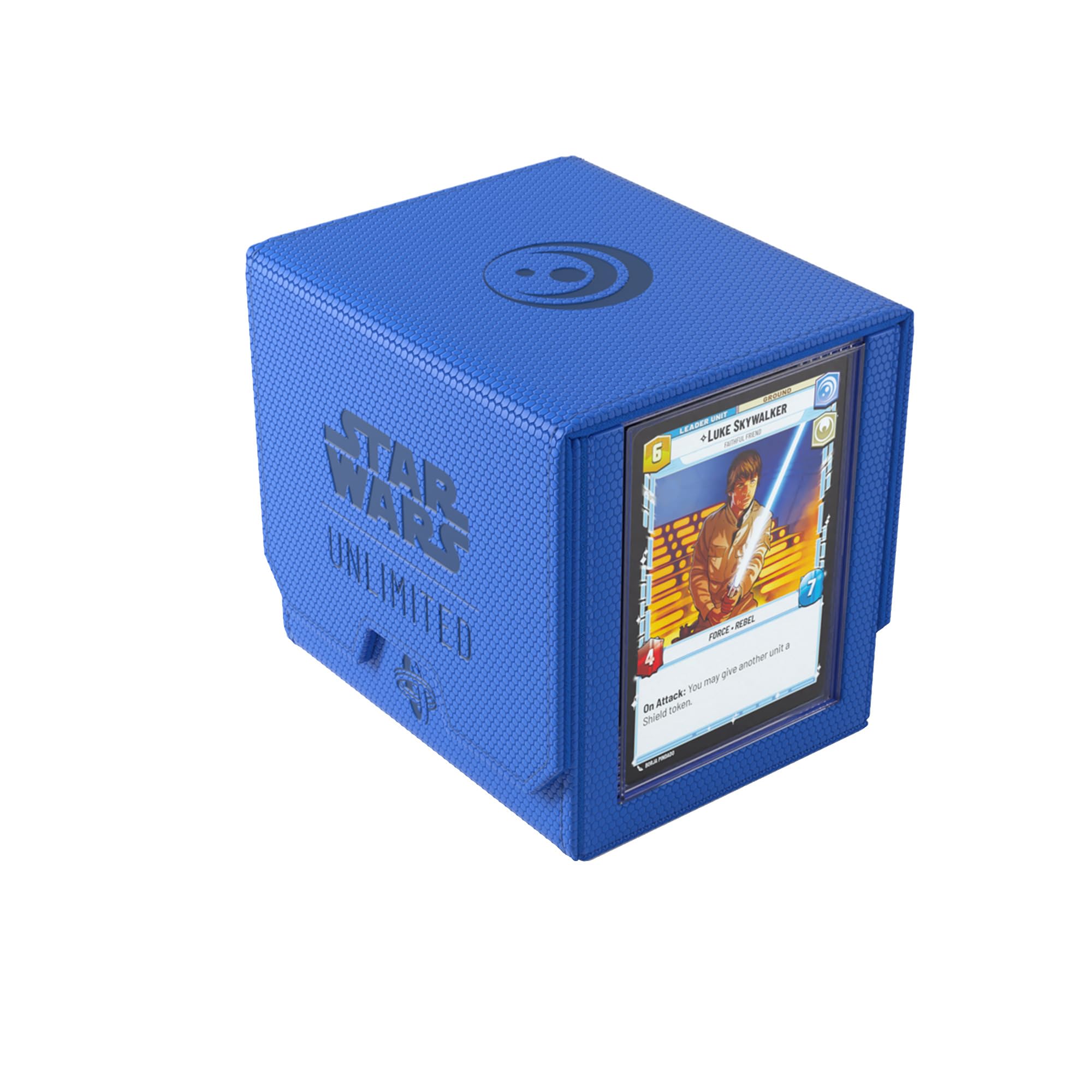 Gamegenic Star Wars Unlimited Deck Pod - Blue | Holds 60 Double-Sleeved Cards | Detachable Leader Case