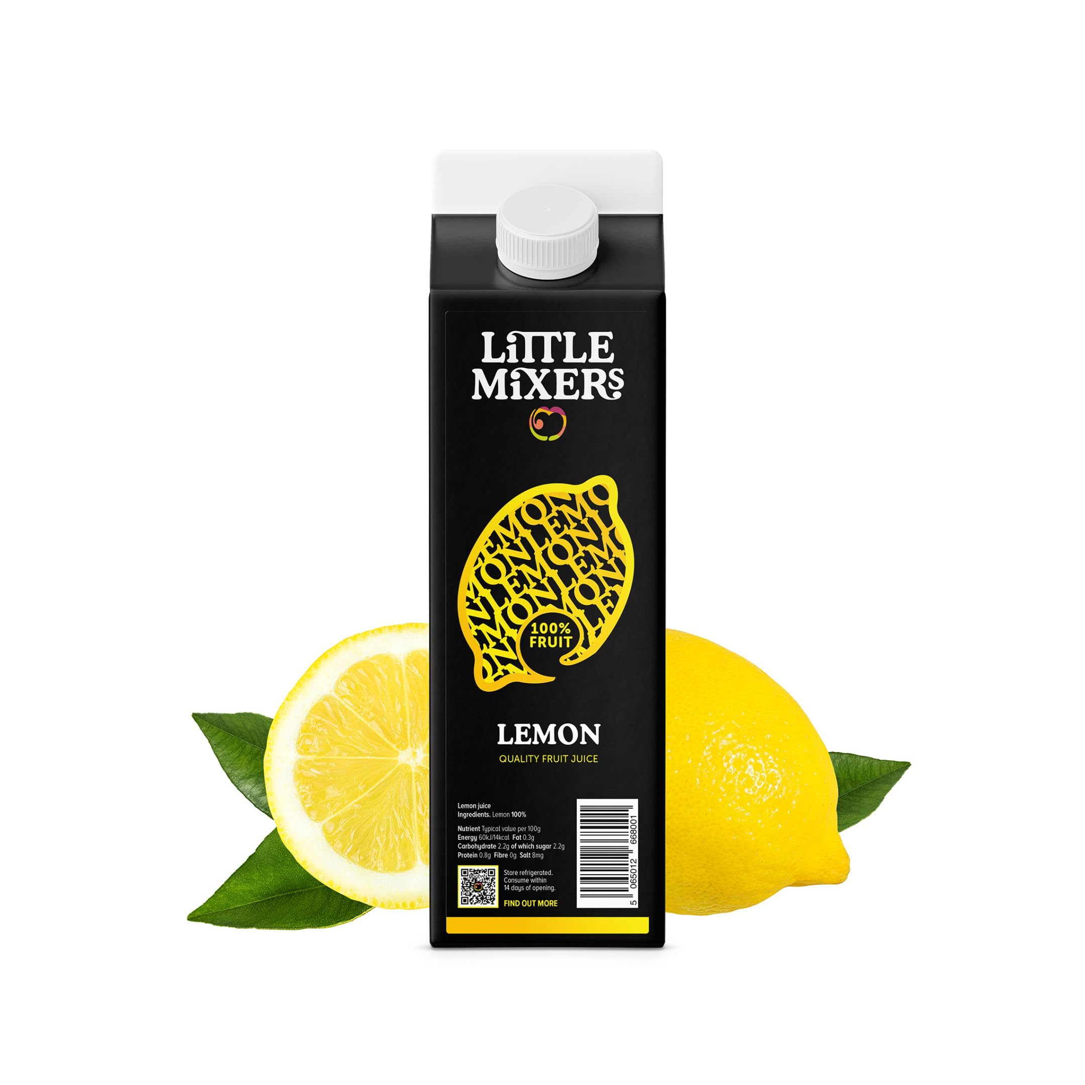 LITTLE MIXERS Quality 100% Pure Lemon Juice for Cocktails & Desserts | 1 Litre Carton