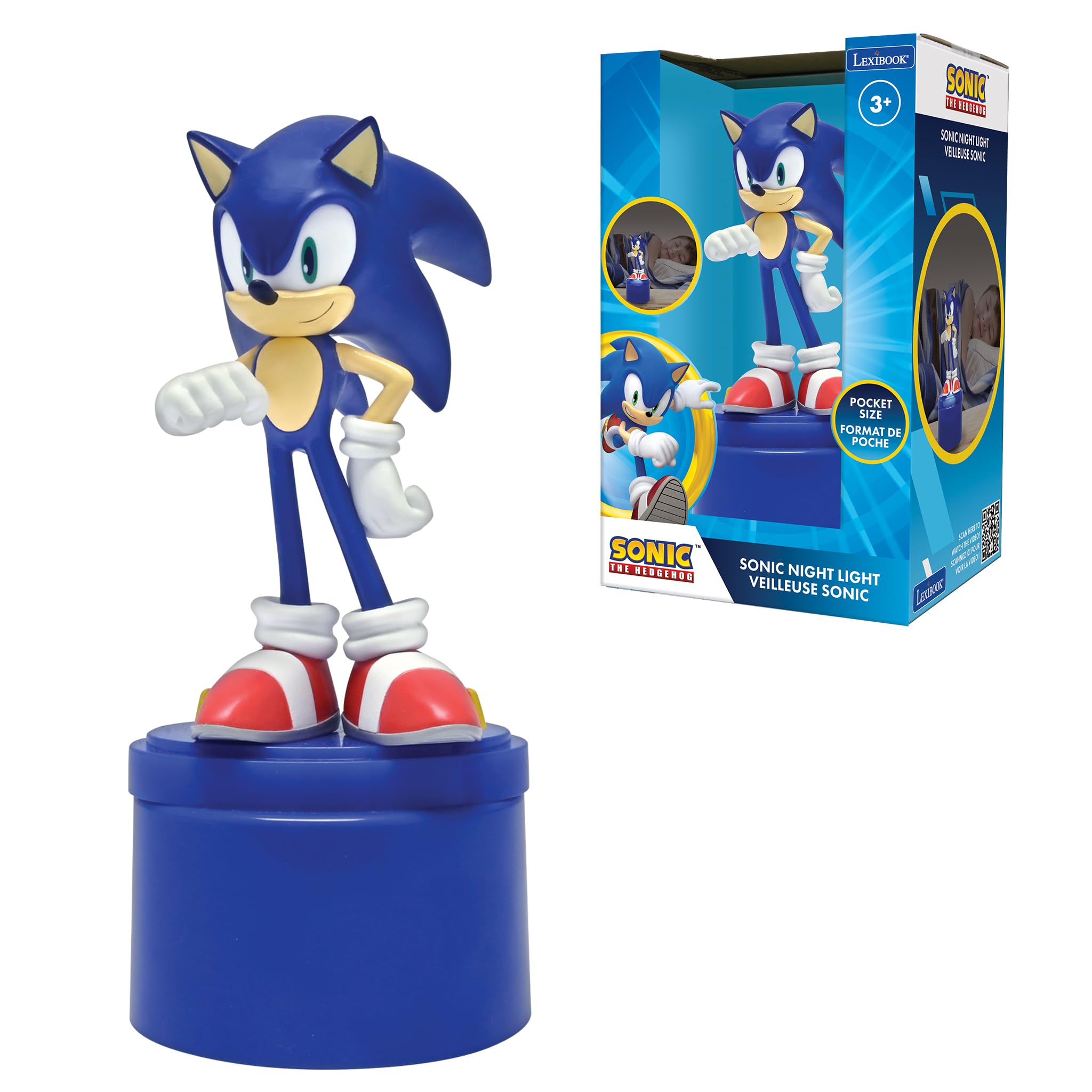 LEXIBOOK SEGA Sonic The Hedgehog LED Pocket Nightlight - Blue 8