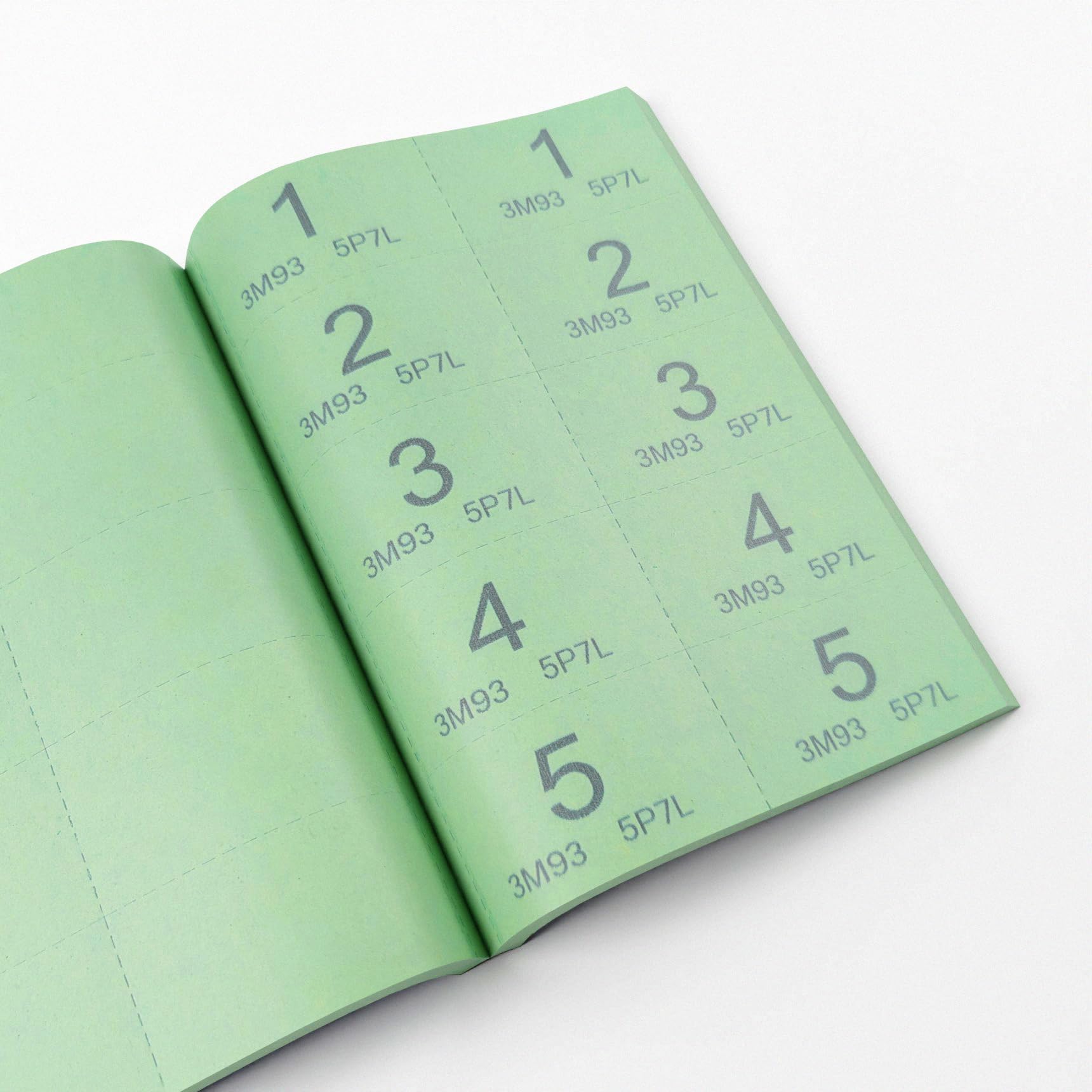 Silvine Cloakroom/Raffle Tickets - 1000 Numbered Tickets per Book | Security Numbering | 6 Pack 7