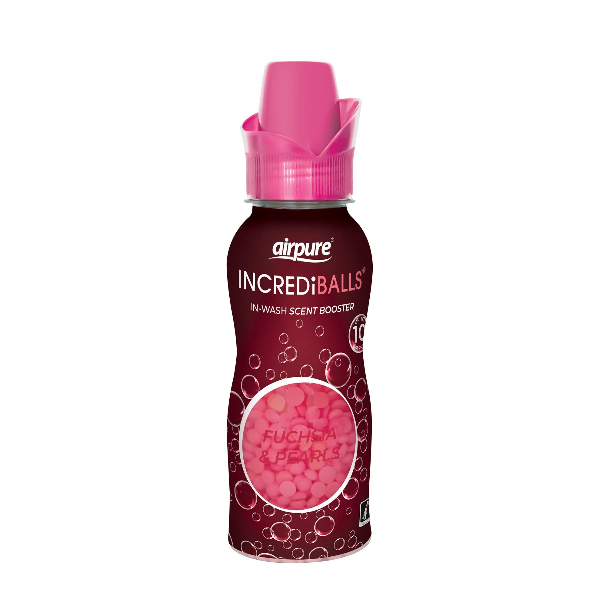 airpure INCREDiBALLS In-Wash Scent Booster - Fuchsia & Pearls Scent | 10 Washes | 128g 1