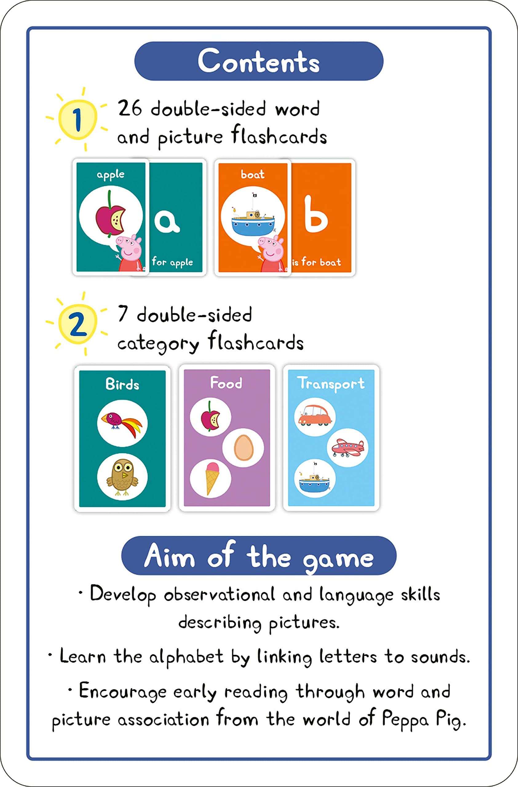 Ravensburger Peppa Pig My First Flash Card Game for Kids Age 4+ | 26 Cards | Multi-coloured 3