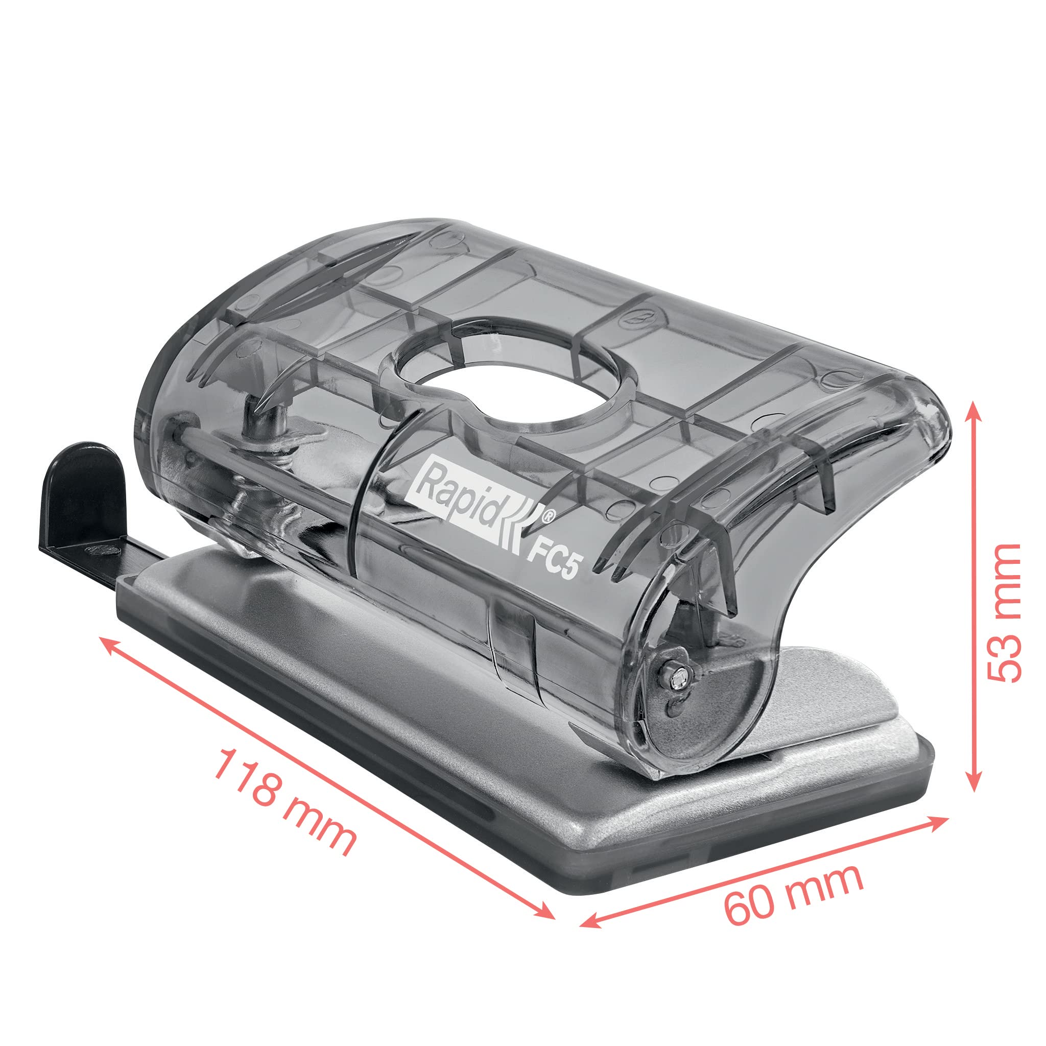 Esselte Rapid Mini 2 Hole Punch - 10 Sheet Capacity | Lavender Colour'Breeze 4