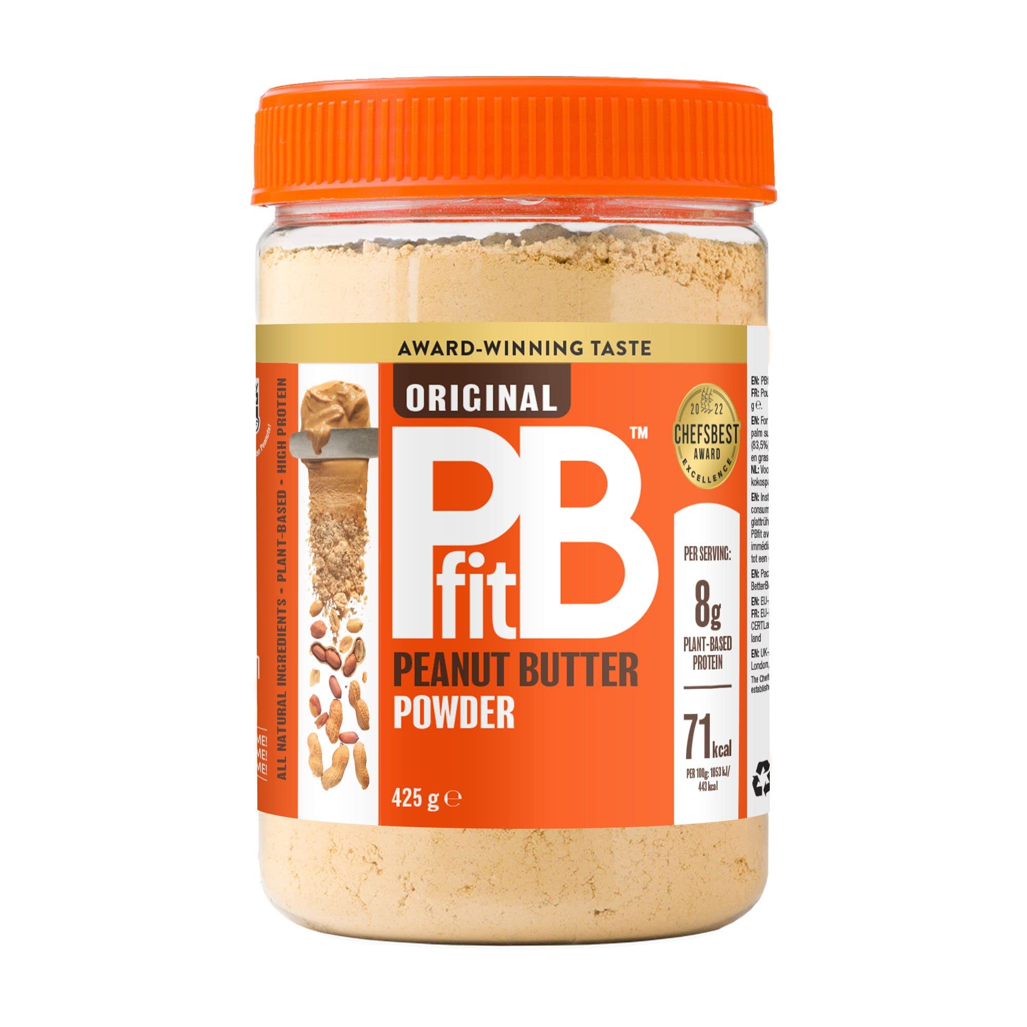 PBfit Peanut Butter Powder - 87% Less Fat, High Protein, Gluten Free | 425g