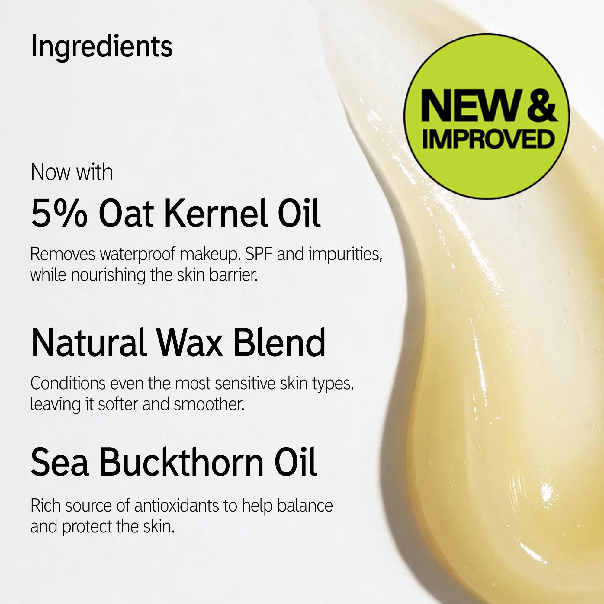 The INKEY List Oat Cleansing Balm - New & Improved Formula, Makeup & SPF Remover | 50 ml 5