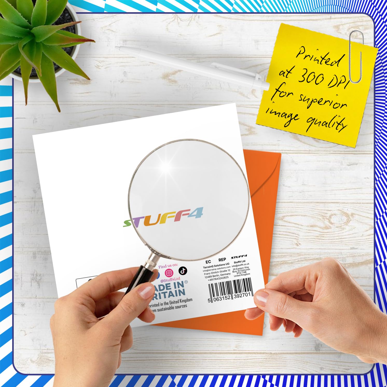 Stuff4 Playful Birthday Card for Son - Square Format | Blank Inside | Envelope Included 2