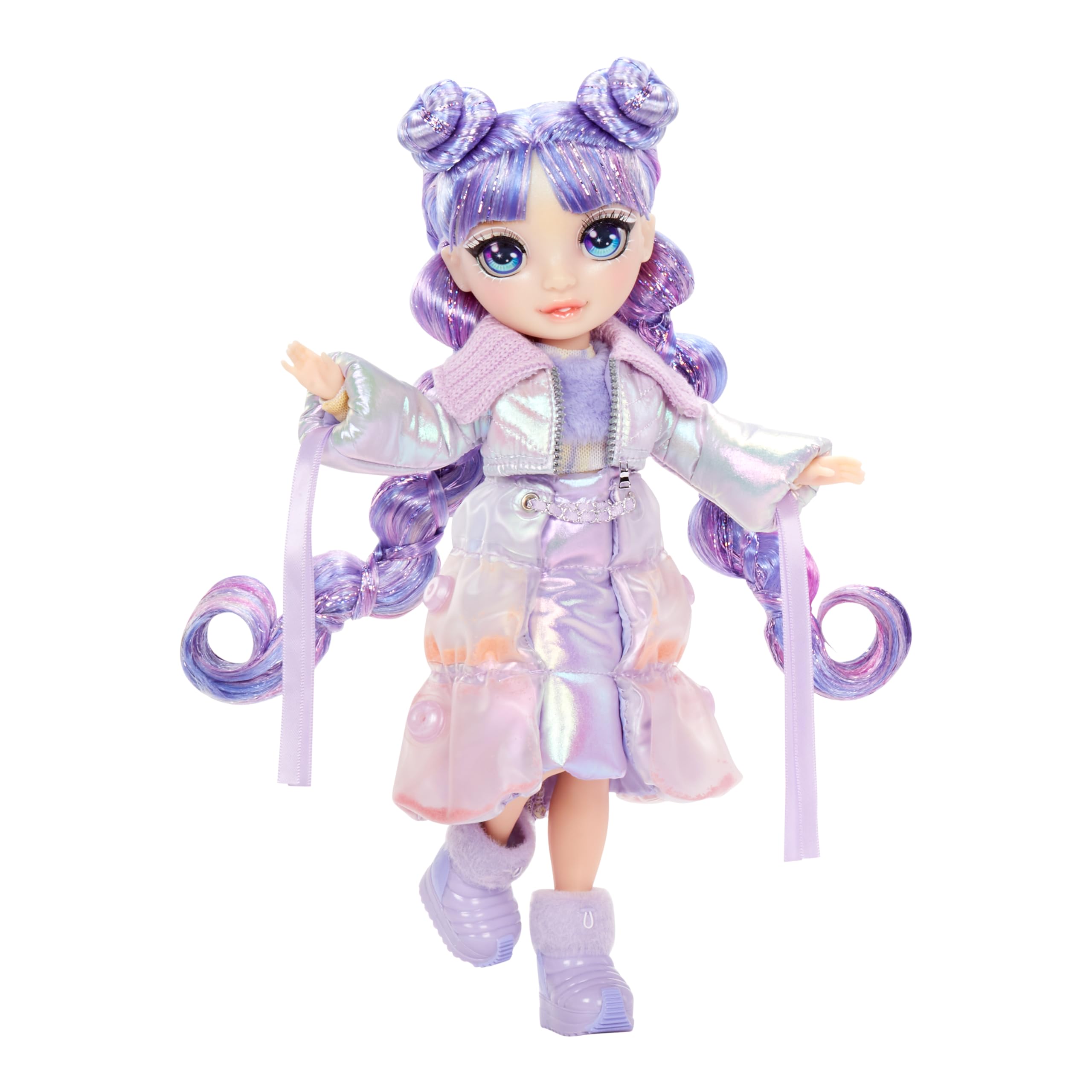 Rainbow High Violet (Purple) Fashion Doll - 28 cm | Magical Snow Feature | Includes Snowman Kit | Ages 4-12 3