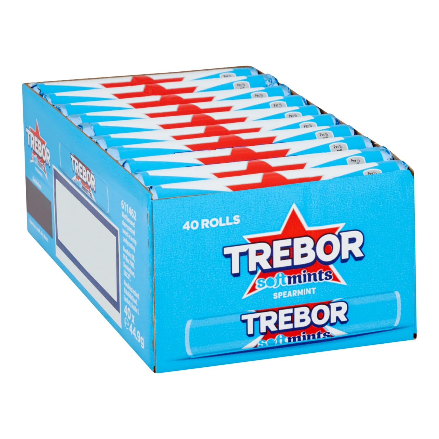 Trebor Softmints Spearmint Mints - Chewy Spearmint Flavour | Pack of 40 Rolls 3