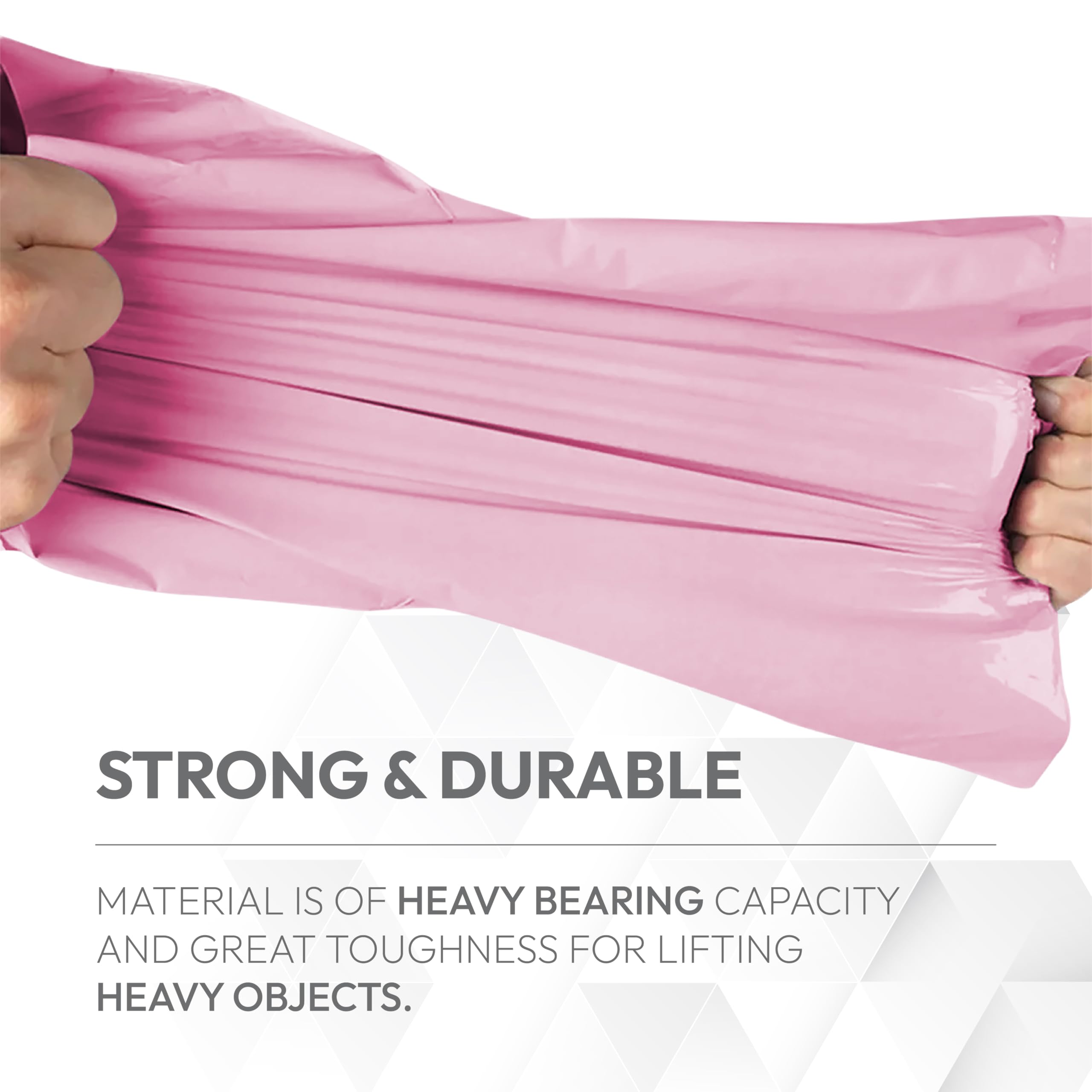 delka Mailing Bags, 100Mixed Size Pink Poly Mailer Bags, Tear-Resistant Shi