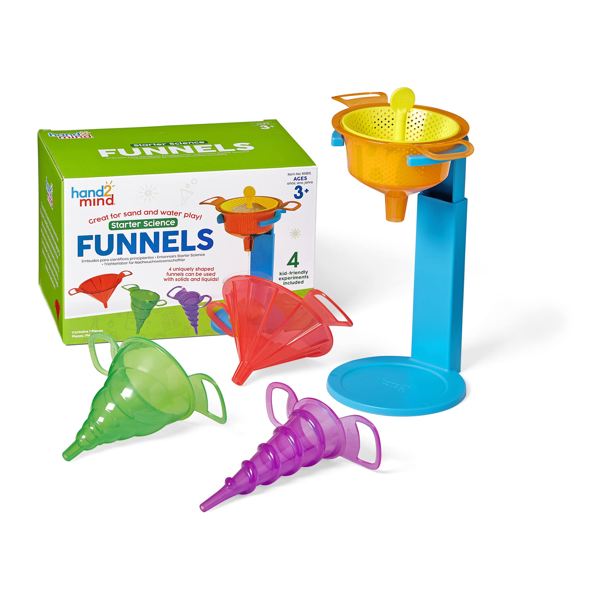 hand2mind Starter Science Funnels Lab Equipment for Ages 3+ | STEM Learning | Plastic 1