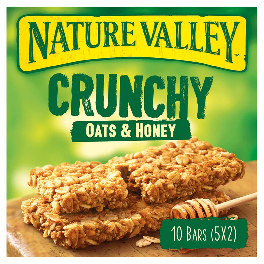 Nature Valley Crunchy Oats & Honey Cereal Bars - Pack of 5 (50 Bars Total)