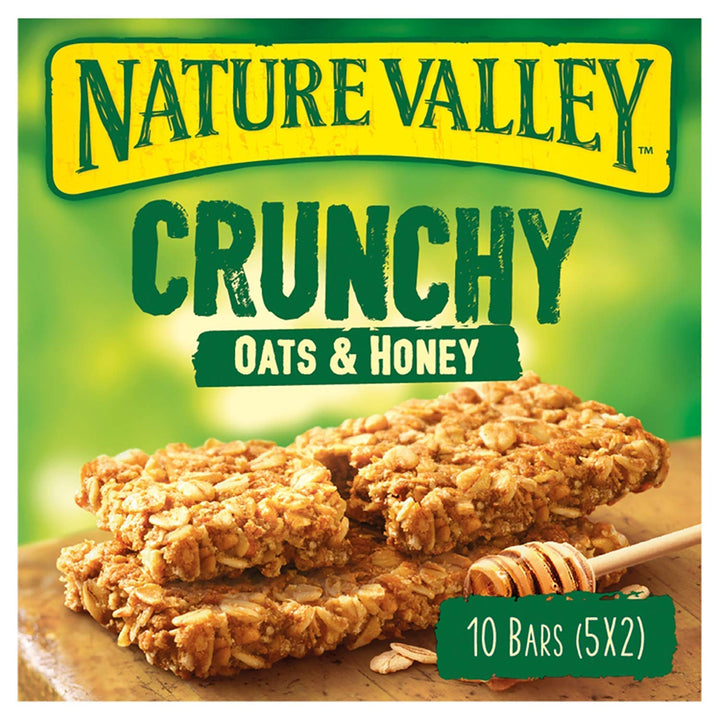 Nature Valley Crunchy Oats & Honey Cereal Bars - Pack of 5 (50 Bars Total)