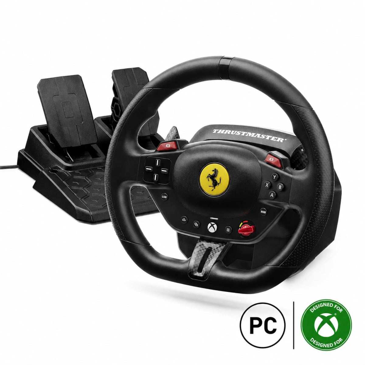 Thrustmaster T98 Ferrari 296 GTS Racing Wheel and Pedal Set [Xbox One]