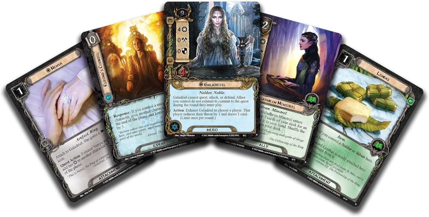 Fantasy Flight Games The Lord of the Rings: Elves of Lórien Starter Deck | Ages 13+ | 1-4 Players 3