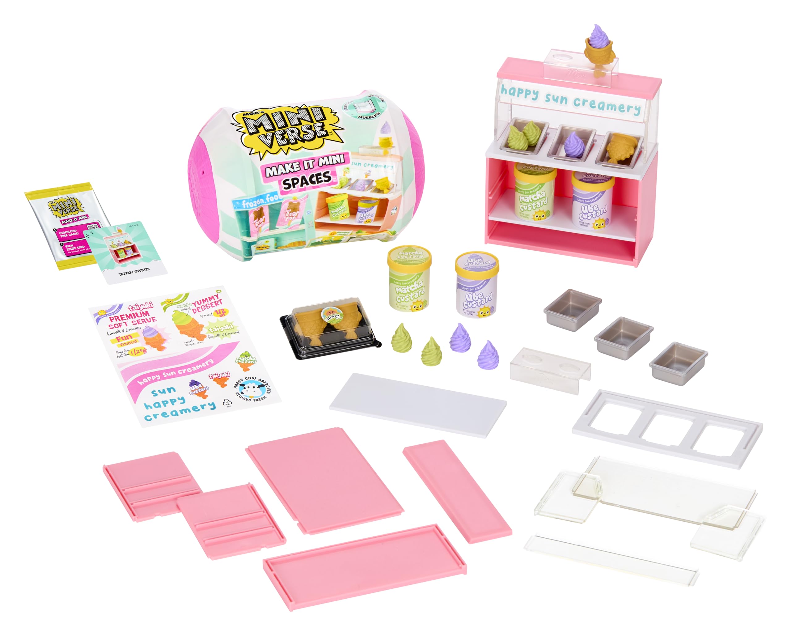 MGA's Miniverse Make It Mini Spaces Furniture - Buildable & Customizable Playset for Ages 3+