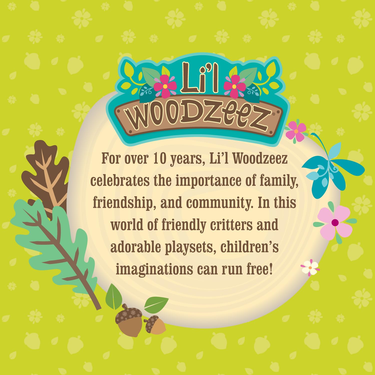 Li'l Woodzeez Healthnuggle Bear Family Set - 4 Collectible Doll Figures with Storybook for Imaginative Play 12