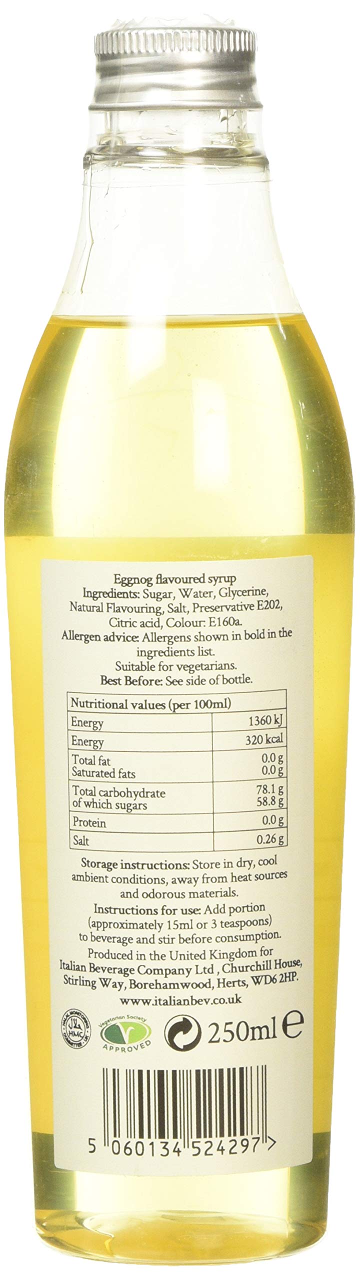 Simply - Eggnog Syrup Vegan & Nut Free, Flavoured Syrup for Coffee, Cocktails & Baking 4
