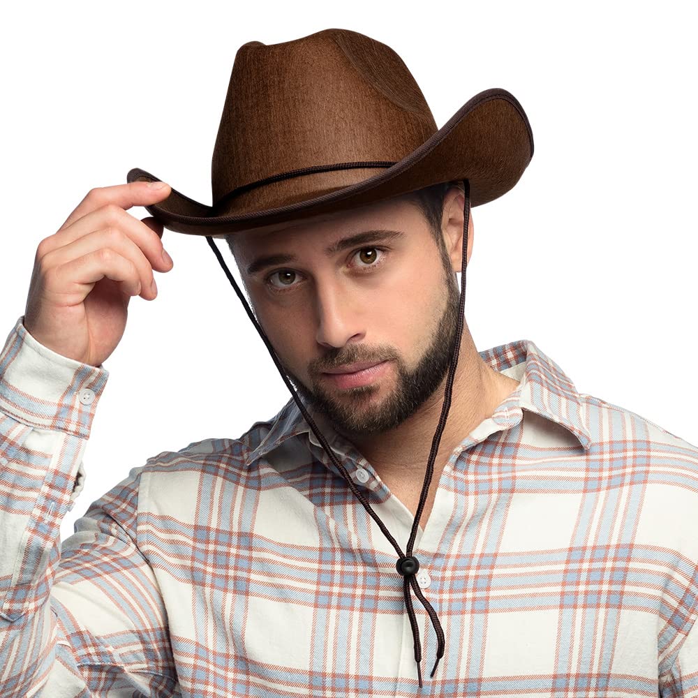 Boland Cowboy Hat - Classic Western Style, One Size Fits Most, Brown 3