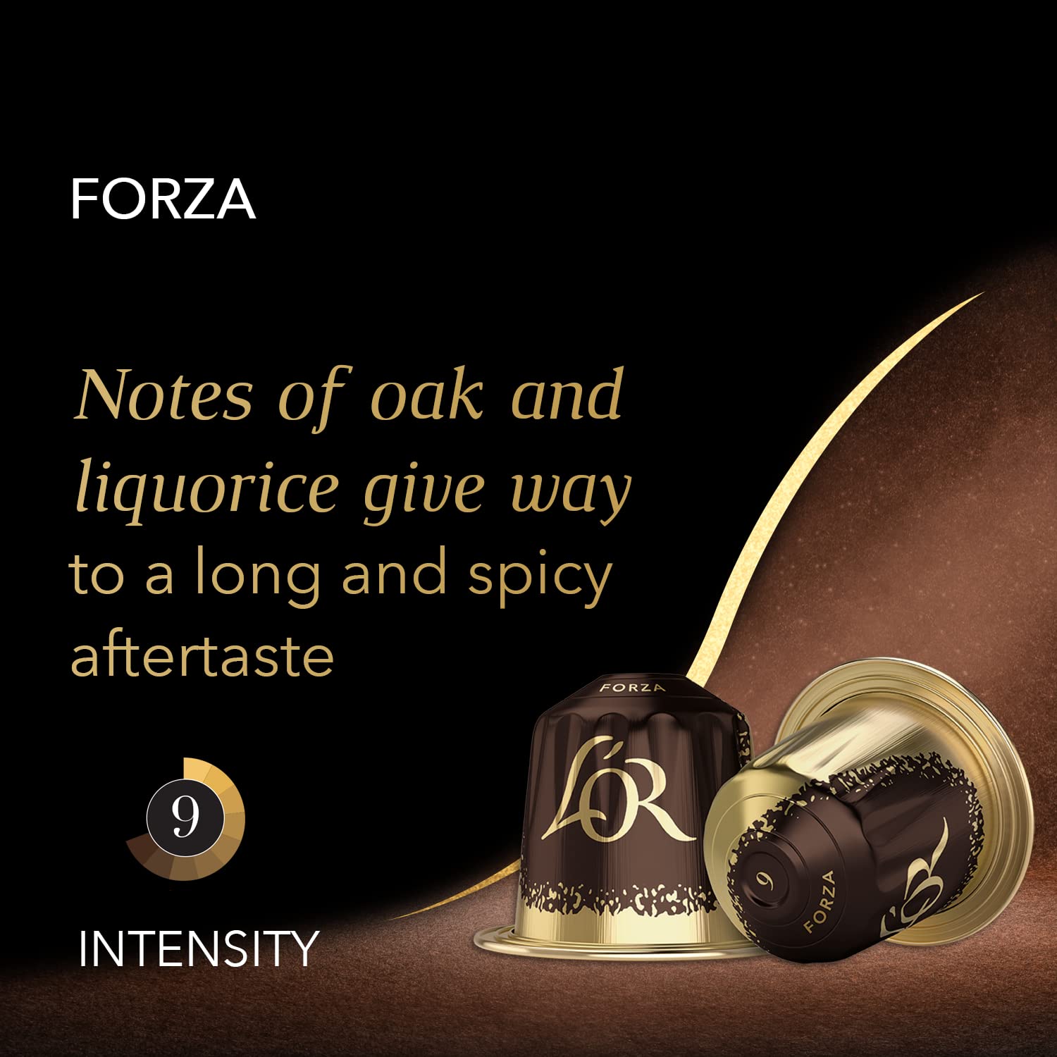 L'OR Espresso Forza Coffee Pods - Intensity 9 | Oak & Liquorice Notes | 40 Count 4