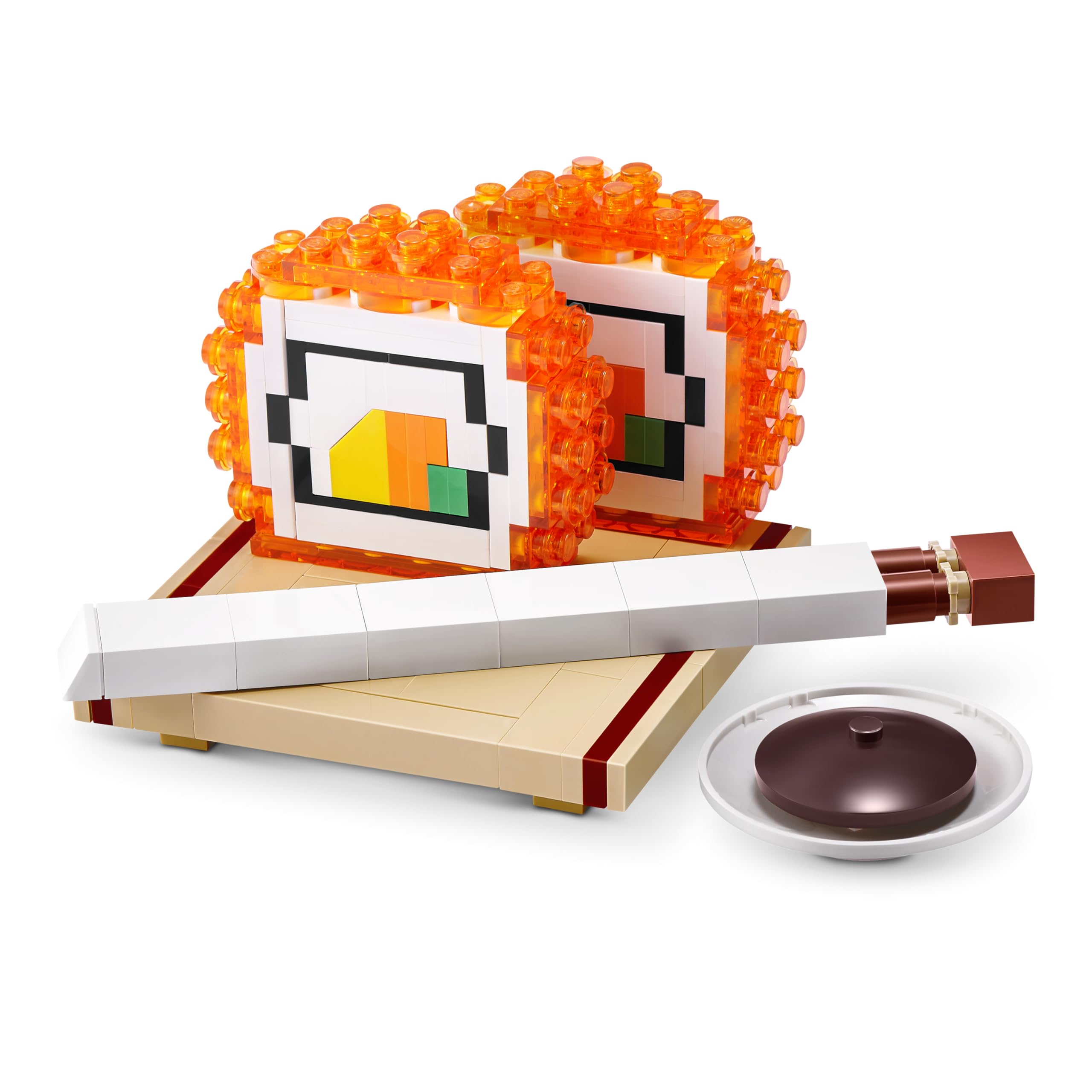 Max Build More Premium Sushi Bar Collection - California Roll Building Set | 181 Pieces | Ages 8+ 3